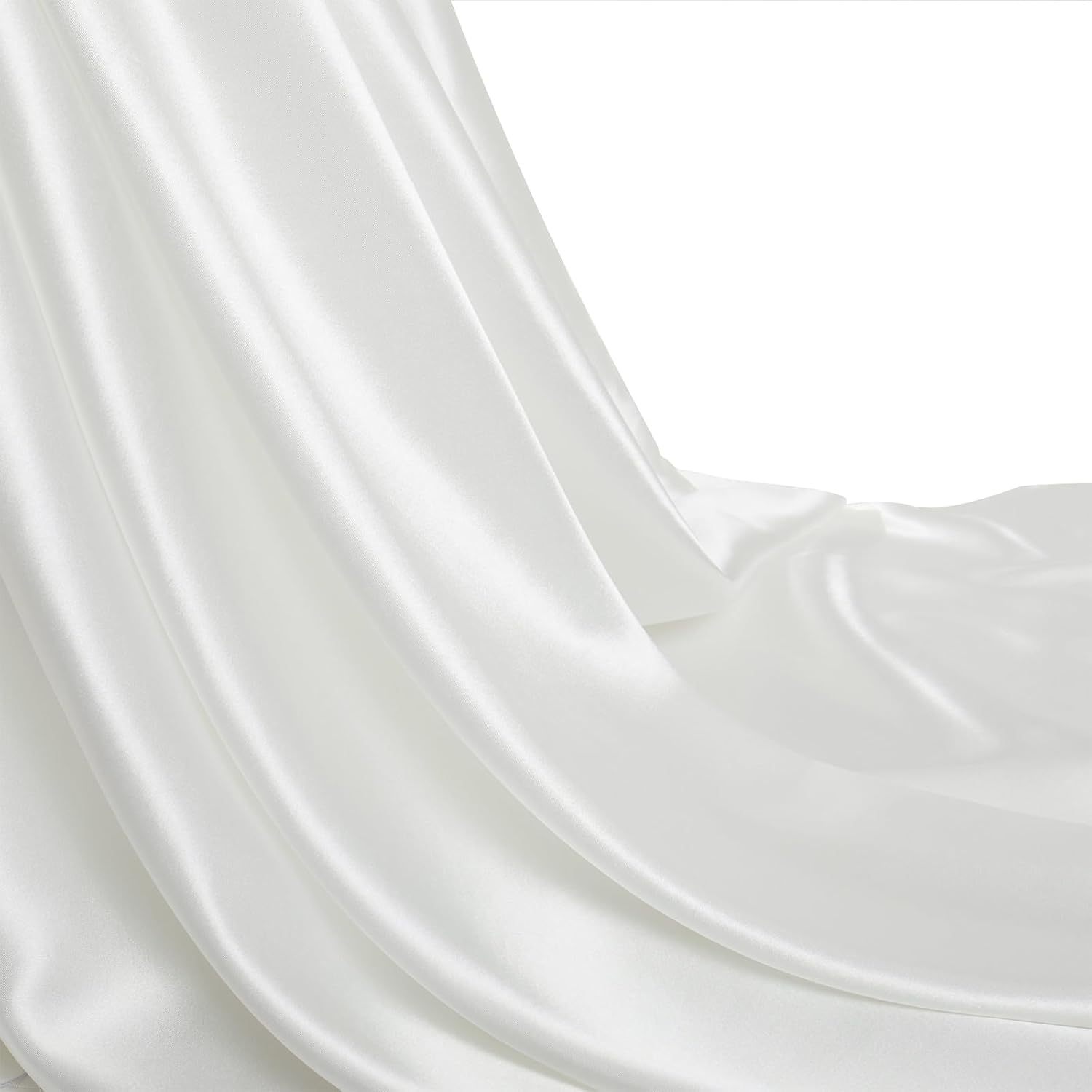 Silk Satin Fabric, 2 Yards 55" Wide, Shiny and Soft Pink Charmeuse Satin Fabric for Sewing Wedding Bridal Dress Crafts - Image 7