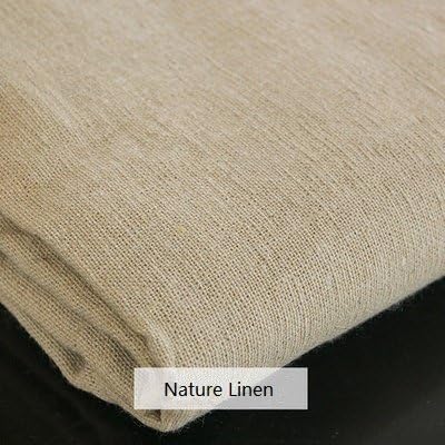 Alternative view of Nature Linen Needlework Fabric, Plain Solid Colour Linen Cloth Hemp Jute Fabric Table Cloth Garments Crafts Accessories, 20 by 62-Inch (Color 1)