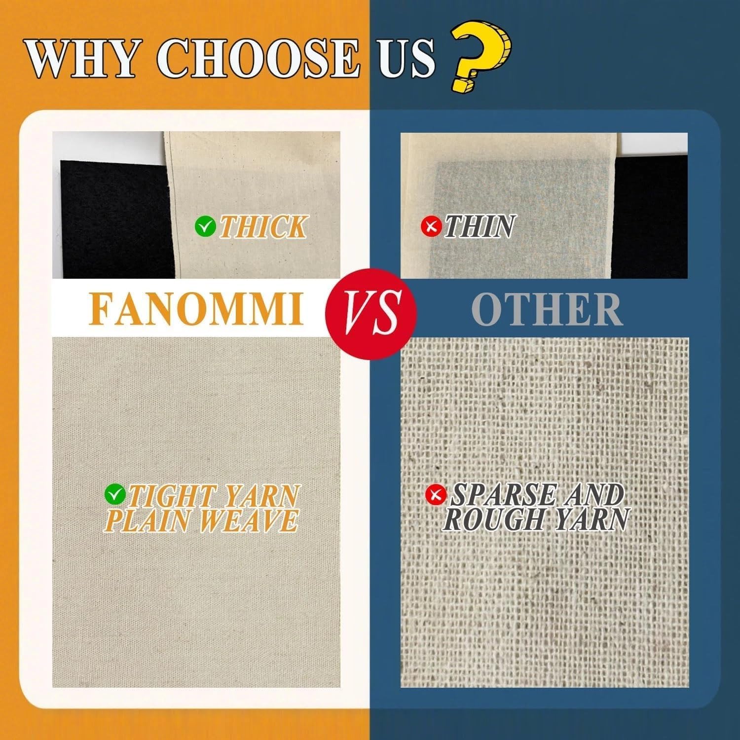 Alternative view of 100% Cotton Fabric, 63 Inch X 2 Yards Unbleached Muslin Linen Fabric by The Yard, Medium Weight Draping Fabrics Suitable for Sewing Embroidery, Garments, Crafts Material-Natural