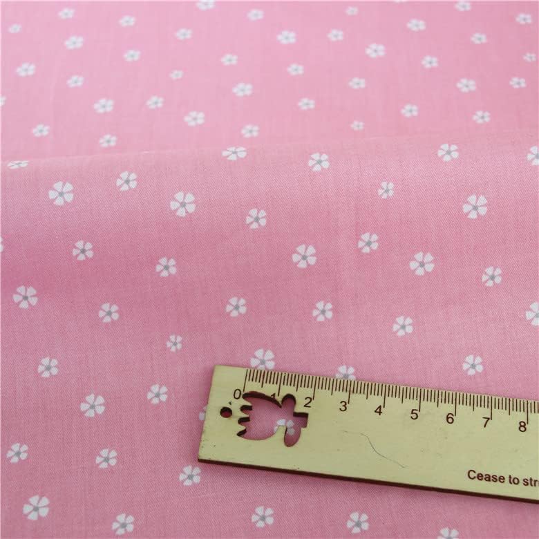 7Pcs 20" x 20" Cotton Fabric DIY Making Supplies Quilting Patchwork Fabric Fat Quarter Bundles DIY for Quilting Cotton Patchwork Cushions (Peony, 20" x 20") - Image 4