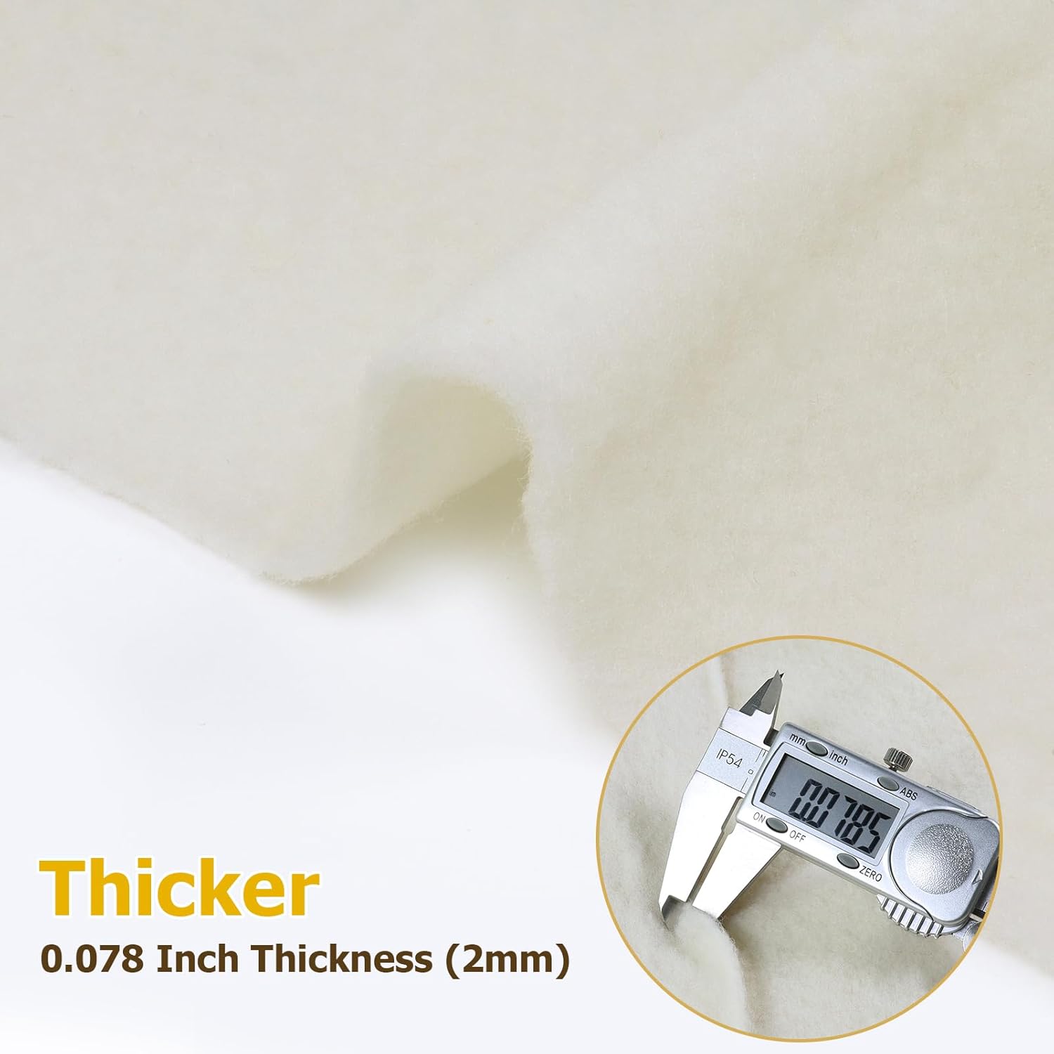 Alternative view of FINDUFA 12" x 39" Wool Felt Fabric, Pure Merino Felt Fabric for Sewing DIY Wool Felt Craft Needle Felting Wet Felting Handmade Home Liners Weaving Beige