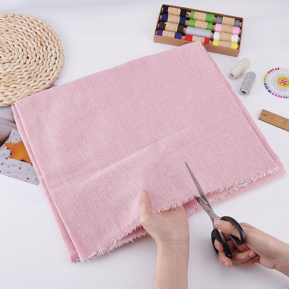 Alternative view of AHANDMAKER 1 Yard Wool Tweed Fabric Wool Remnants Offcuts Tweed Squares Felt Sheets Woolen Fabric for Craft Decorative Clothing Accessories Felting Applique, Pink (150 x 100cm)