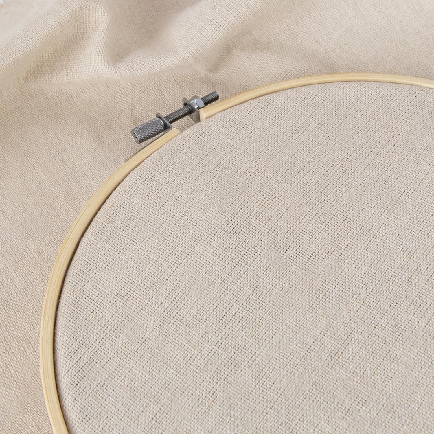 8 PCS Linen Embroidery Fabric, Pre-Cut Solid Color 12 × 12 Inch Square Needlework Fabric, Sewing Quilting Cloth for DIY Garment Crafts, Embroidery Project, Natural White - Image 3