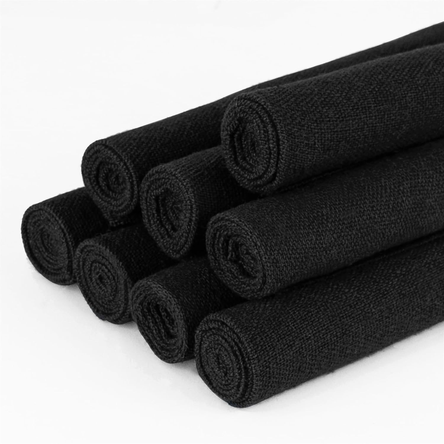 8 PCS Linen Embroidery Fabric, Pre-Cut Solid Color 12 × 12 Inch Square Needlework Fabric, Sewing Quilting Cloth for DIY Garment Crafts, Embroidery Project, Natural White - Image 9