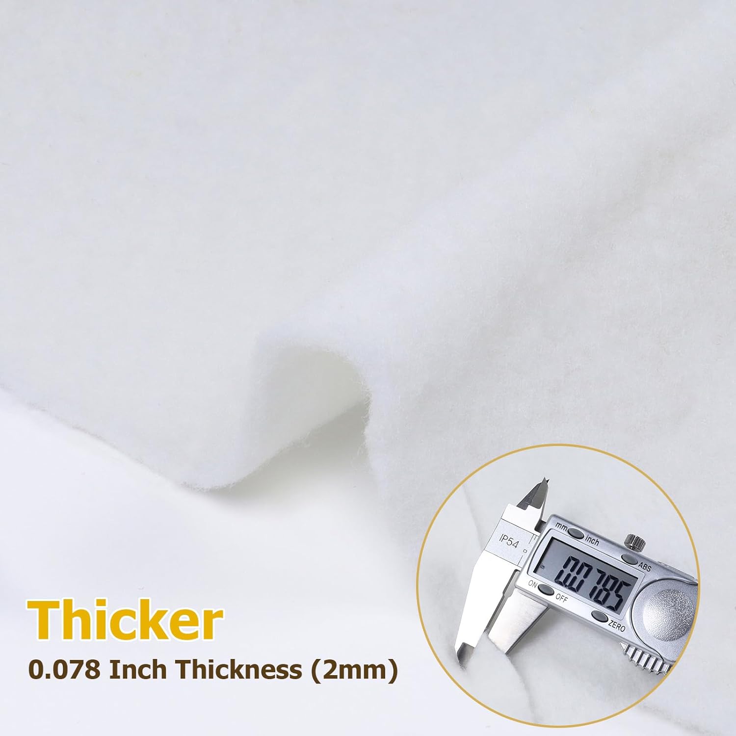 Alternative view of FINDUFA 18" x 39" Wool Felt Fabric, Pure Merino Felt Fabric for Sewing DIY Wool Felt Craft Needle Felting Wet Felting Handmade Home Liners Weaving White