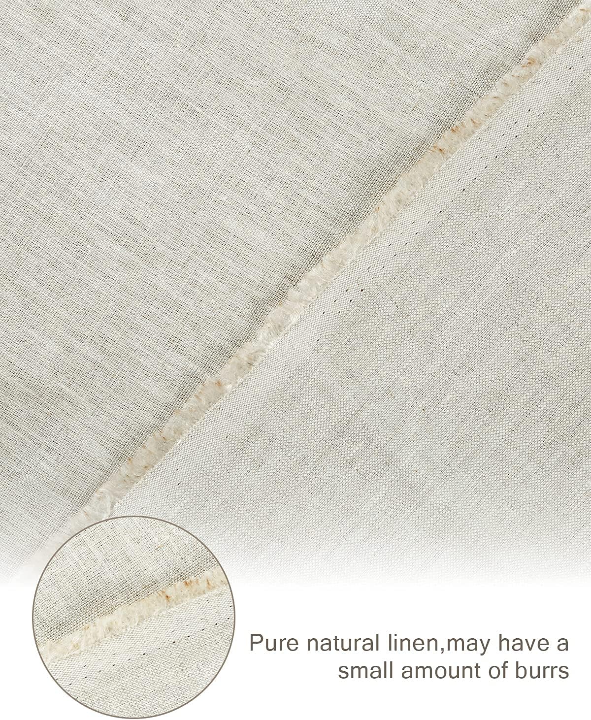 Pllieay 39 x 55 Inch Natural Pure 100% Linen Fabric, Plain Solid Colour Linen Fabric Cloth for Needlework, Dressmaking, Skirts, Bag, Embroidery, Tablecloths and Garments Craft - Image 6