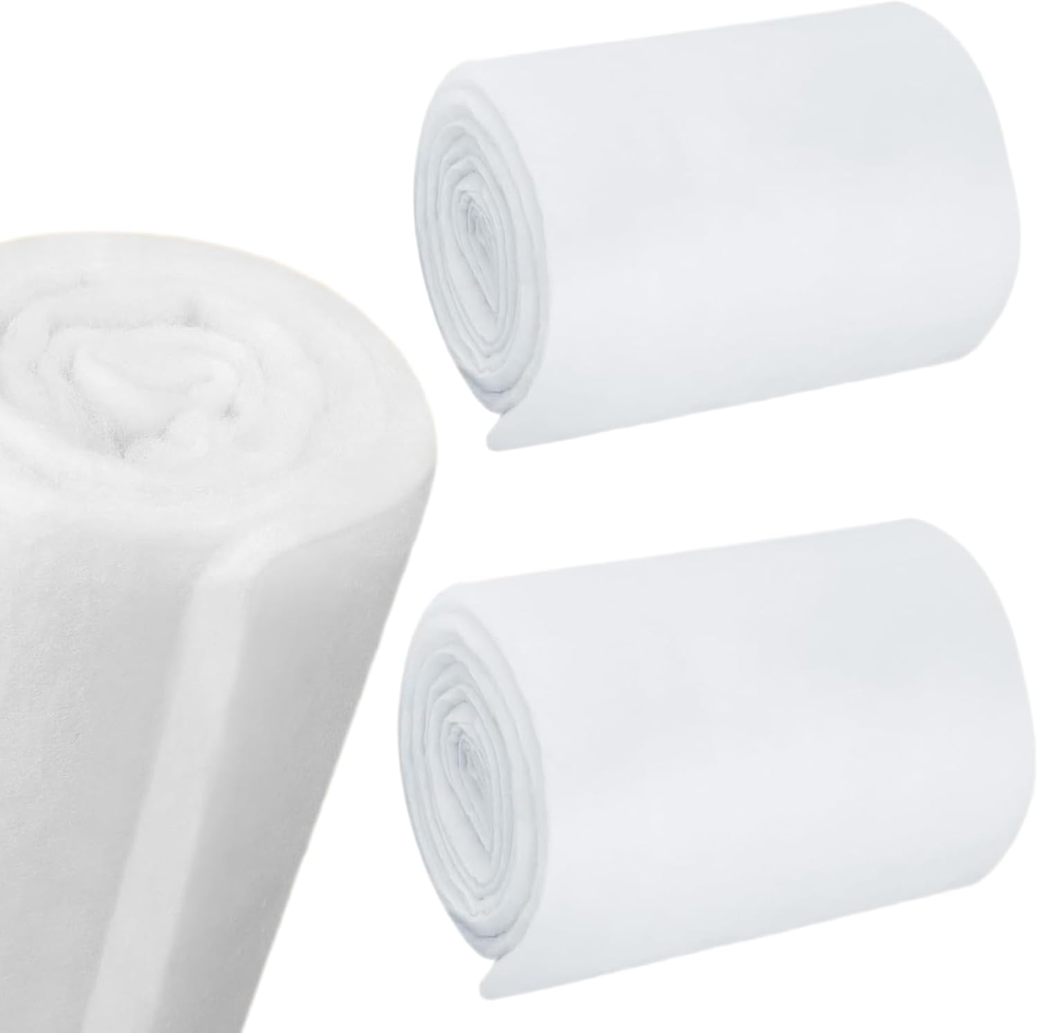 Peryiter 2 Roll Upholstery Quilt Batting 24 Inch x 2 Yard x 2 Inch Polyester Batting Multipurpose Fiberfill Stuffing Fabric for Cushion Pillows Bedspreads Interior Decoration Crafts - Image 9