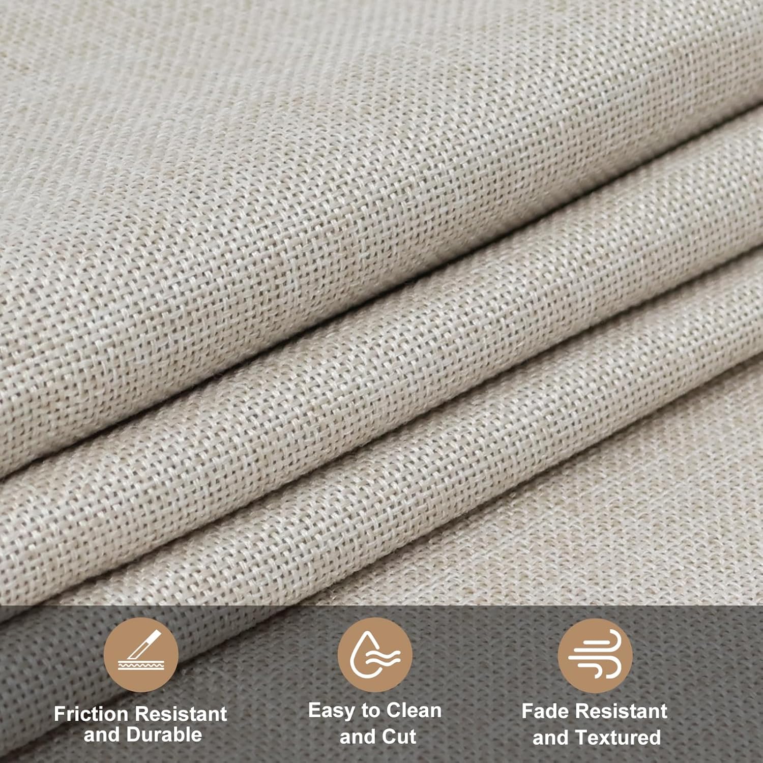 Alternative view of 40x57 Inches Natural Thickened Fabric Premium Linen Liner Multi-Purpose Linen Fiber Material for Gardening Wedding Table Runners Home Party Decorations Christmas (Beige)
