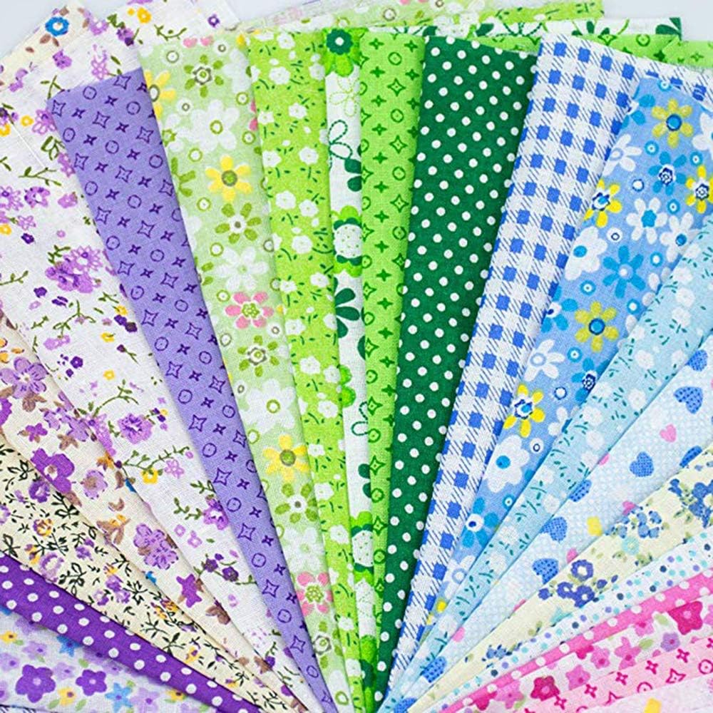 Alternative view of 150Pcs 4" x 4" (10cm x 10cm) Cotton Craft Fabric Bundle Squares,Squares Sheets Patchwork,Pre-Cut Quilt Squares,DIY Sewing Quarters Bundle,Quilting Fabric Bundles