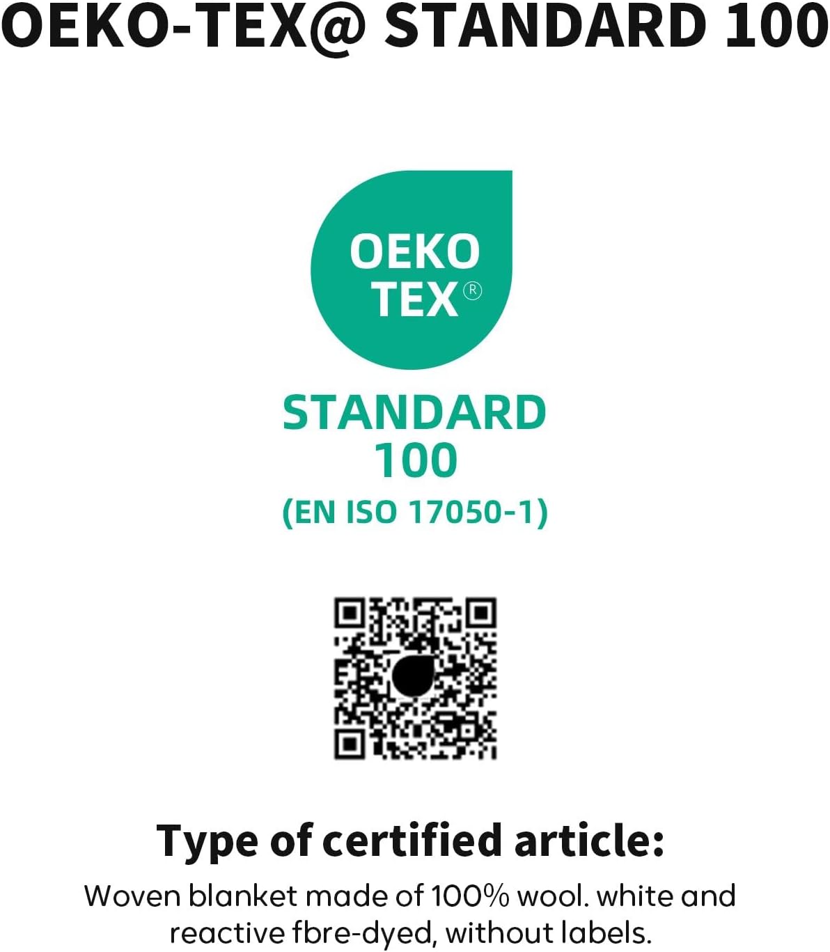 Alternative view of Molithe 100% Wool Blanket, 62" x 86", Warm, Thick, Washable, Military Wool Blanket, Great for Camping, Outdoors, Sporting Events, Survival Kits