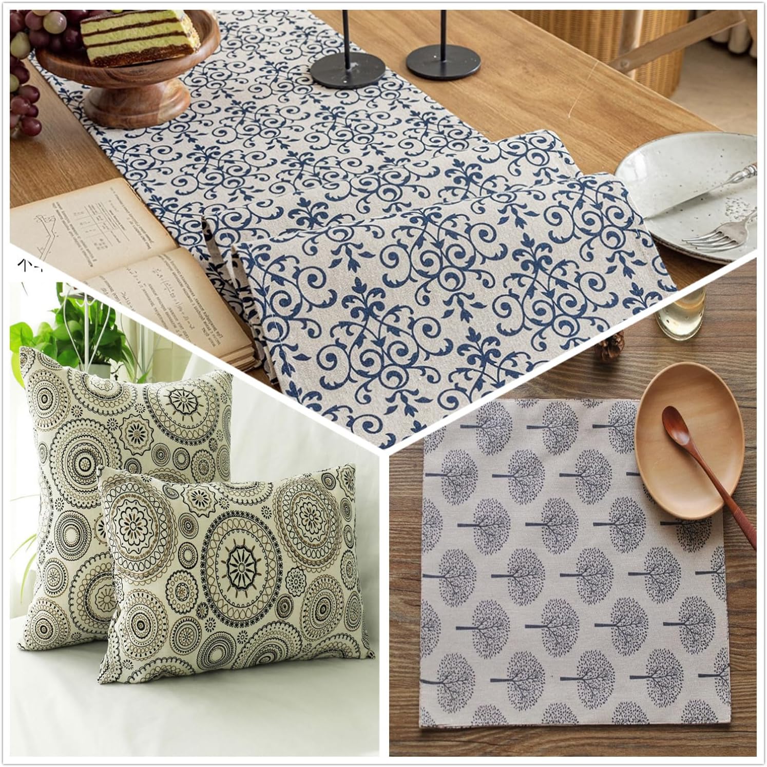 Linen Fabric by The Yard - Upholstery Fabric Sewing Quilting 62 Inch Width for Chairs Sofas Tablecloth Curtains Reupholstery DIY Projects - 1 Yard - Image 4