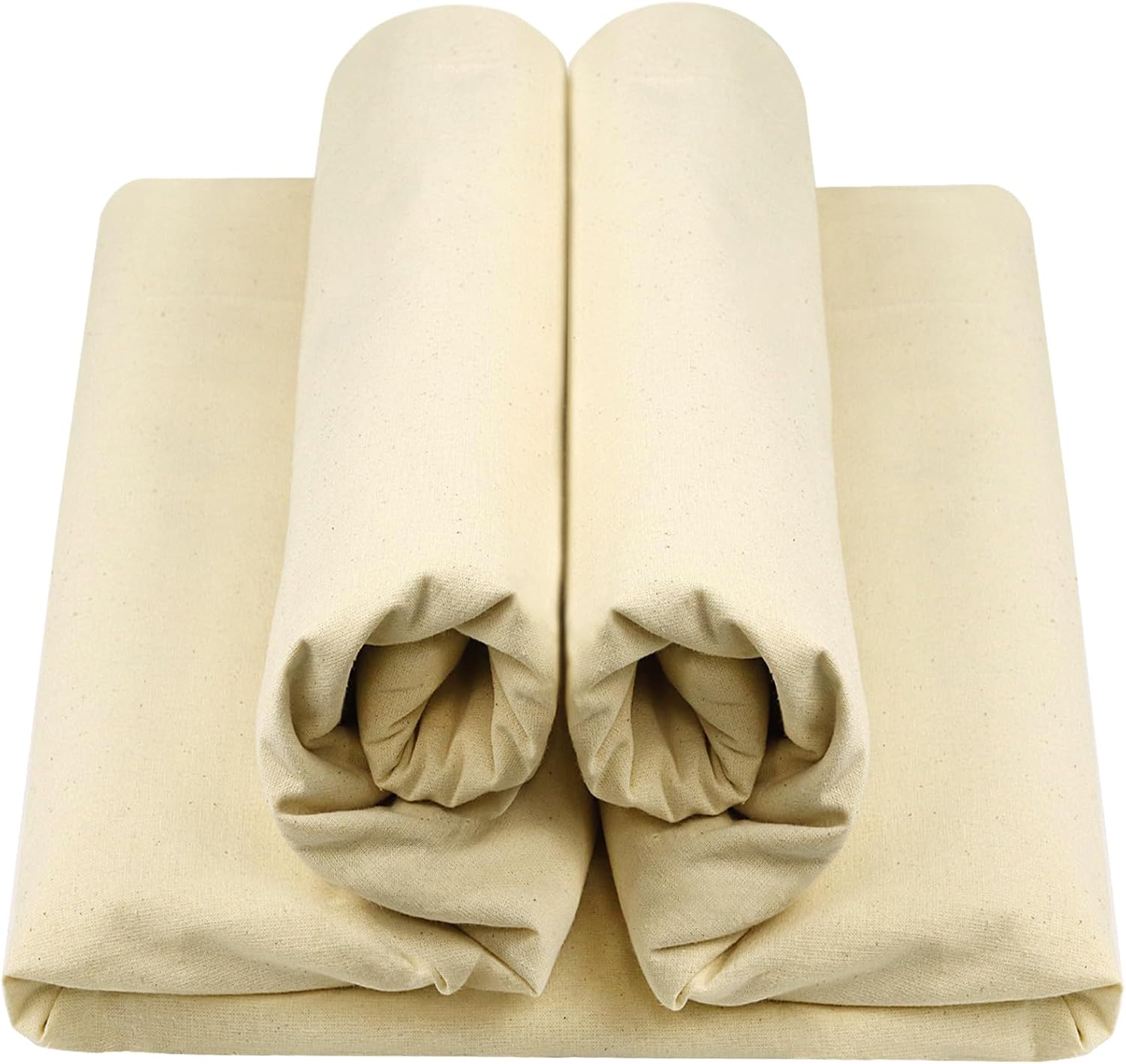 HOTGODEN Medium Weight 100% Cotton Muslin Fabric: 63 inch x 2 Yards Unbleached Muslin Linen Fabric Material for Sewing Material Apparel Cloth - Image 8