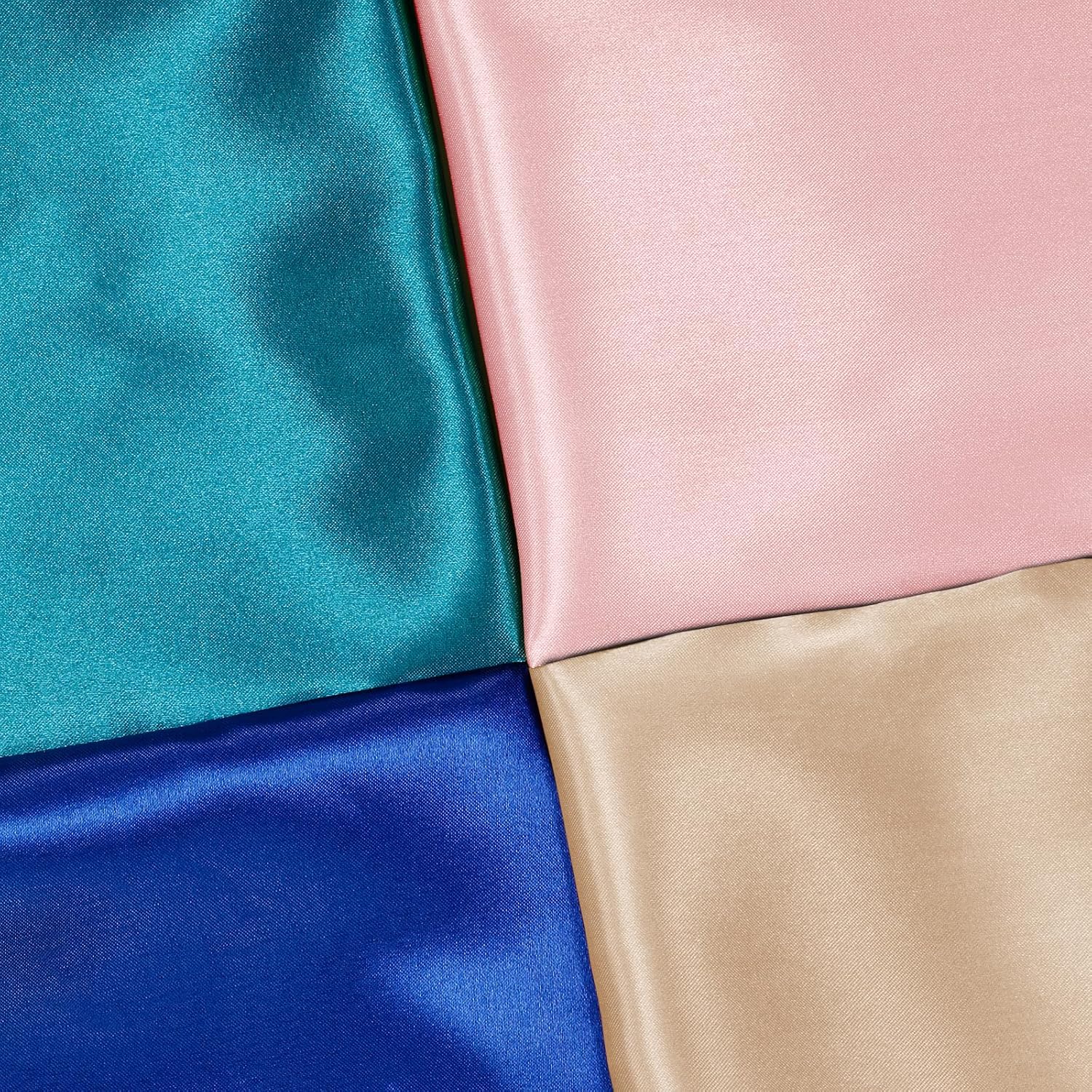 Alternative view of P Pothuiny 60 Inch Wide Beige Satin Fabric by The Yard, Silky Charmeuse Satin Fabric for Bridal Wedding Dress Decor DIY Apparel Crafts, 1 Yard