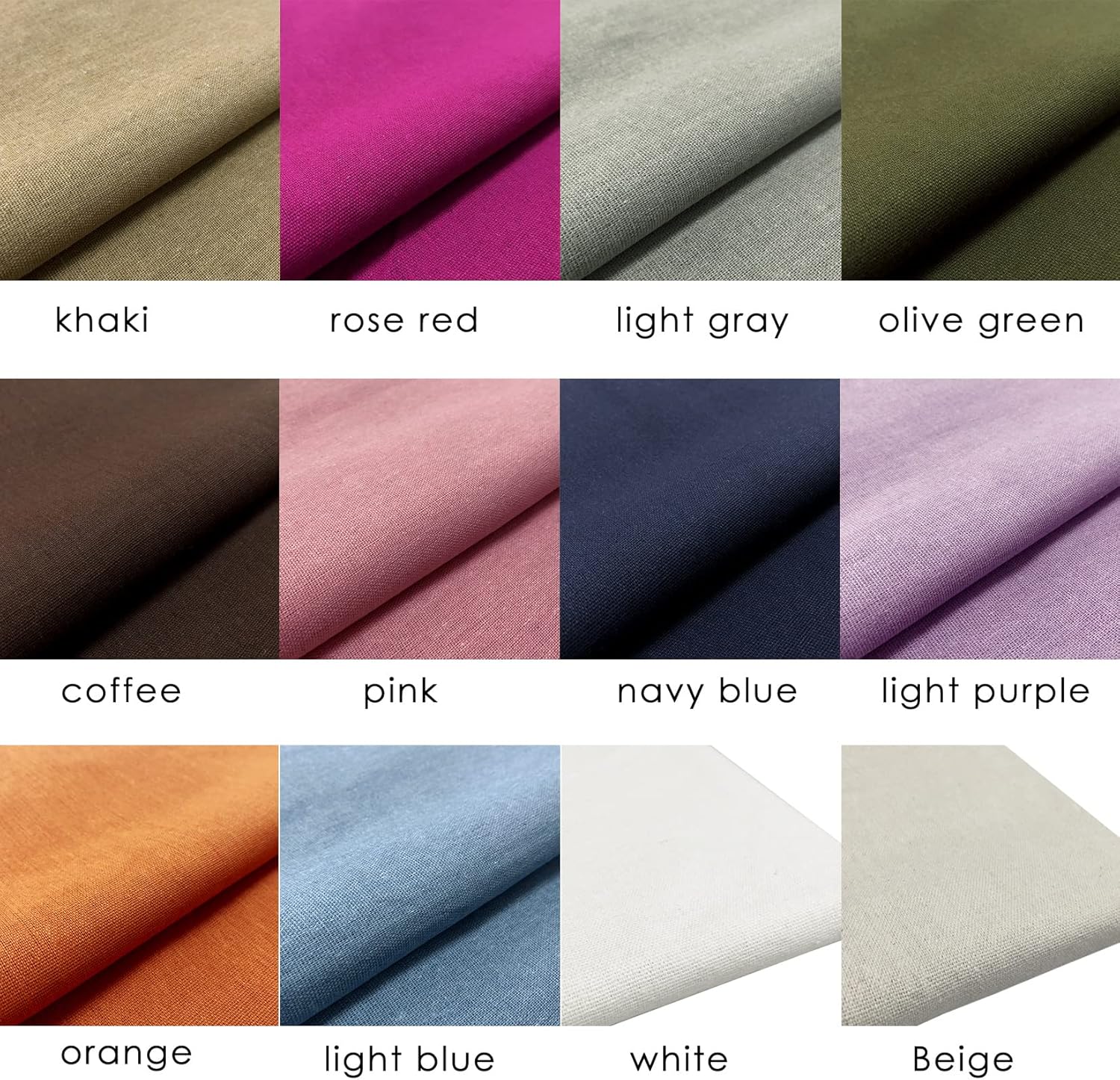 12 Pcs/Set Linen Cloth Needlework Fabric, Embroidery Quilting Fabric Garments Crafts Accessories Square Embroidery Stitch Cloth Backing Material Sewing Draping(19 x 19 Inch)