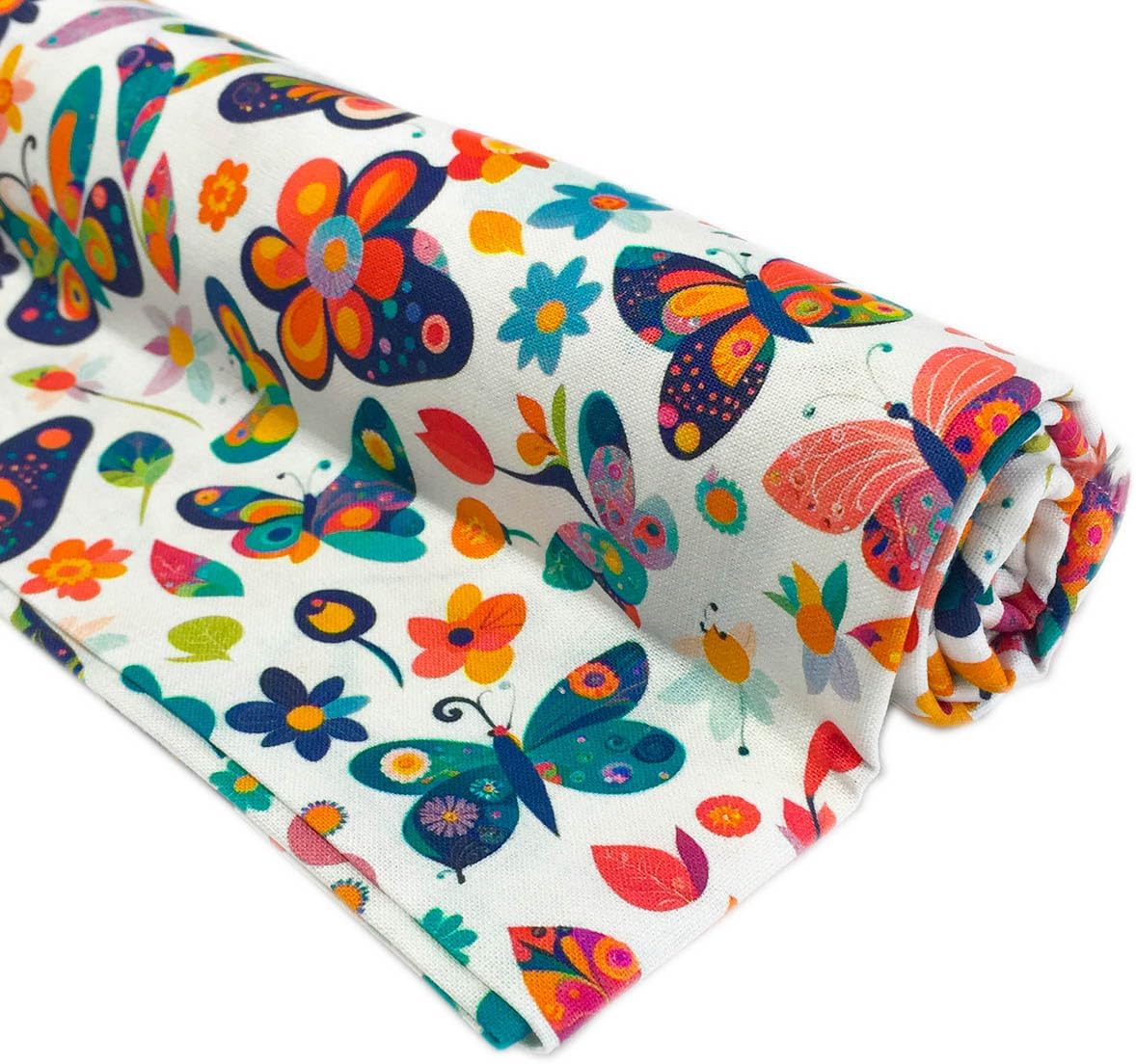 Joocolor 100% Cotton Fabric Butterfly Design by The Yard for Quilting Sewing Crafting (JC-006)