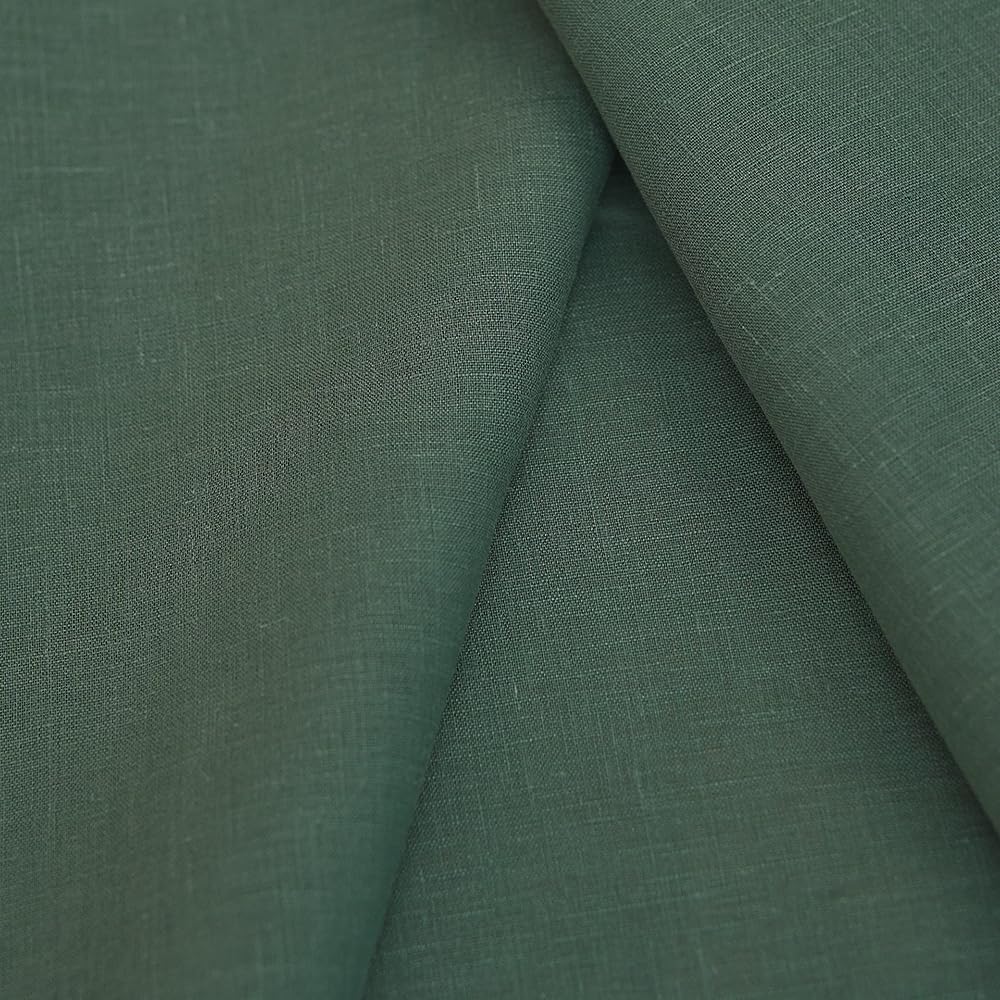 Alternative view of Japan Nature 100% Linen Fabric for Clothing, Home Decor, Pillow, Sofa, 56" Width, Craft by The Yard (Dark Blue)