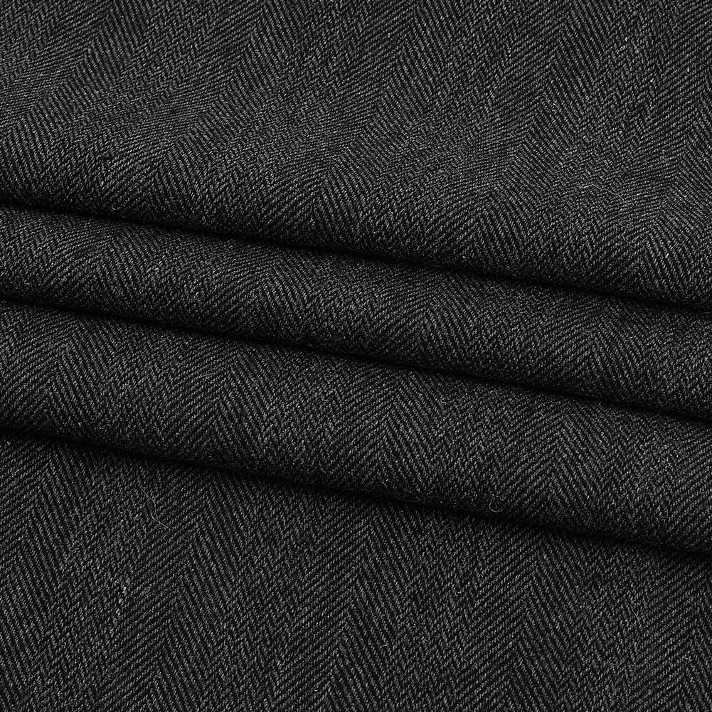 AHANDMAKER Linen Tweed Fabric, 59x39 Inches Fiber and Wool Woven Fabrics Chevron and Herringbone Tweed Fabric for DIY Crafts Sewing Dress Handbag Coat Costume Clothing Accessories Upholstery Decor - Image 5