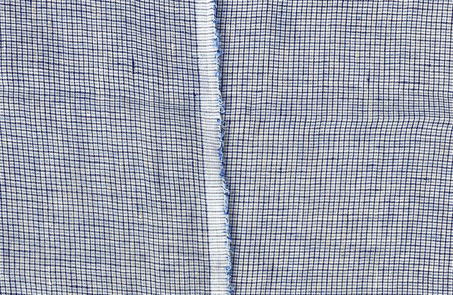 Alternative view of 100% Linen Fabric u2013 Checks & Plaids, Lightweight, Soft Pre-Washed u2013 51-52u201D Wide u2013 Perfect for Sewing, Quilting, Apparel & Home Projects (1 Yard pre Cut, Mini Gingham Blue 7340)