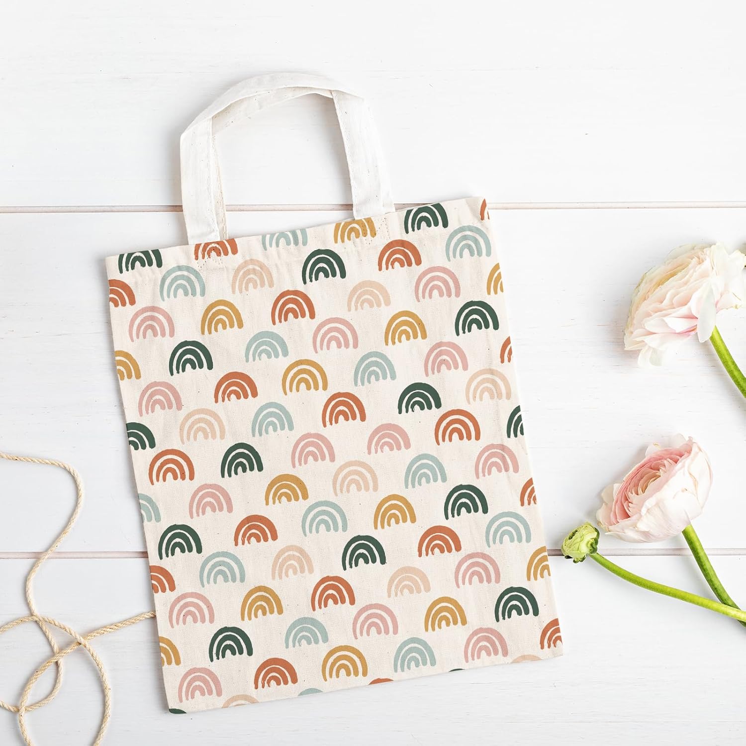 Whaline 12Pcs Boho Cotton Fabric Bundles Boho Sun Circle Raindrops Fat Quarters Sewing Fabrics for DIY Handmade Crafting, 18 x 22 Inch - Image 6