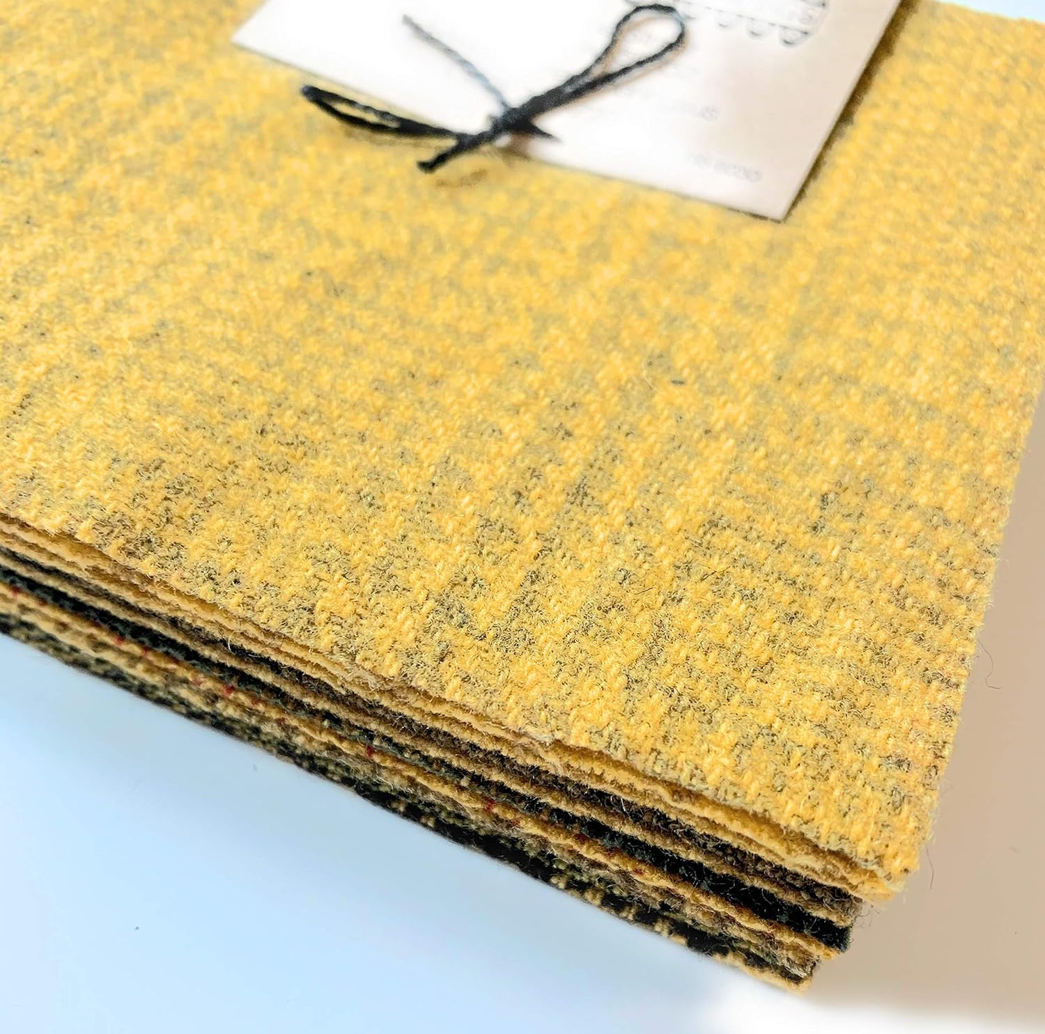 Primitive Gatherings Hand Dyed Wool Goldstar Charm Pack 10 5-inch Squares Moda Fabrics PRI 6030