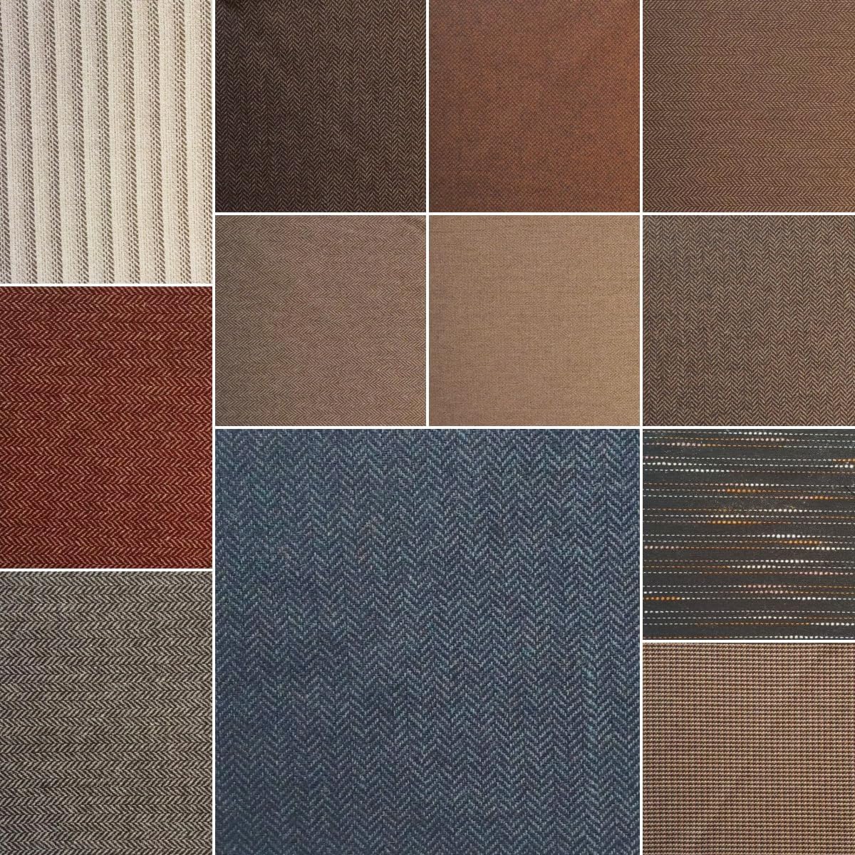 12 Pcs Precut Tweed Wool Fabric Felt Sheets,9.6x9.2 Inch Multi-Color Fabric Squares for Felting, Applique, DIY Crafting, Patchwork