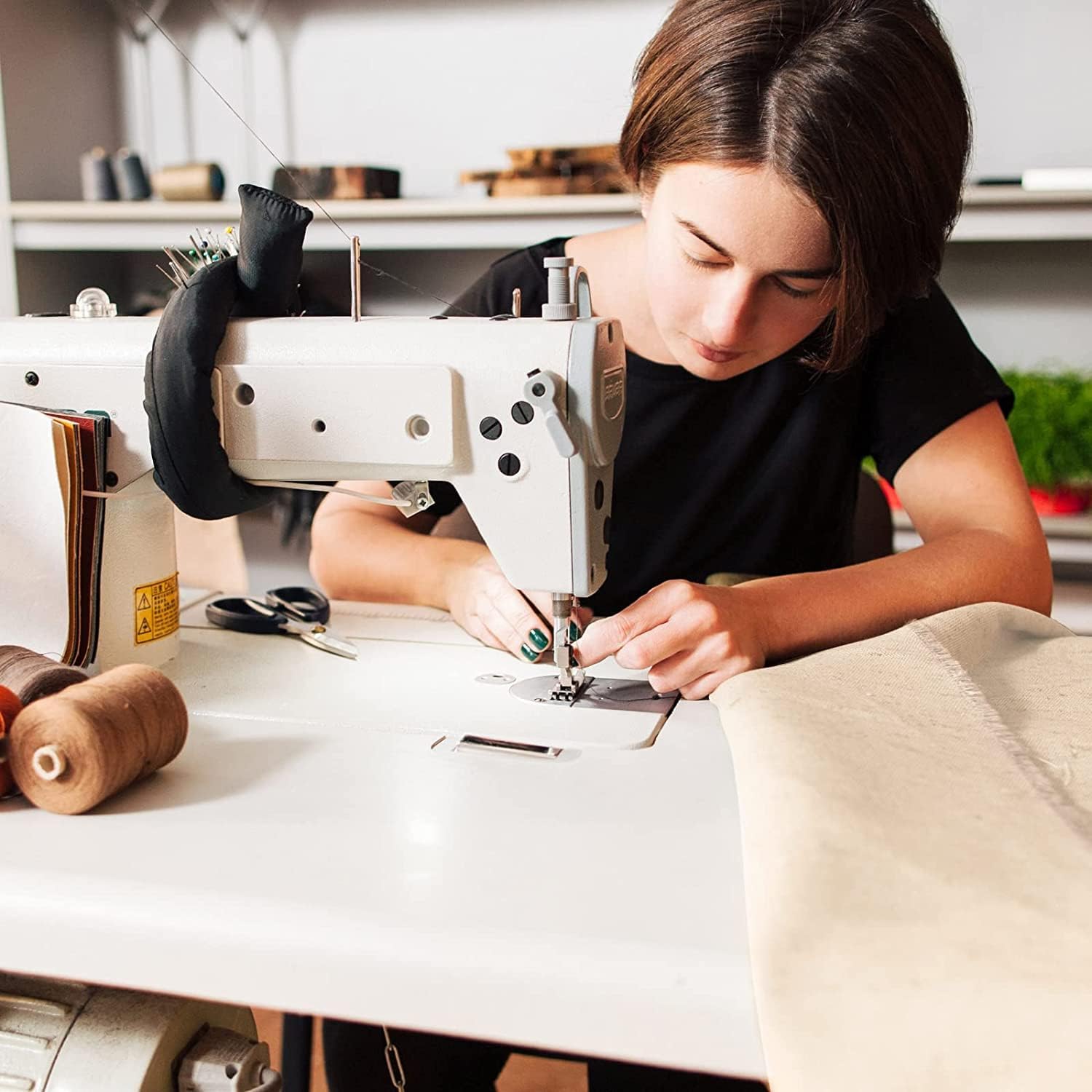 AK TRADING CO. Muslin Fabric/Textile Unbleached - Draping Fabric - Natural 10 Yards Medium Weight - 100% Cotton (63in. Wide) - Image 4