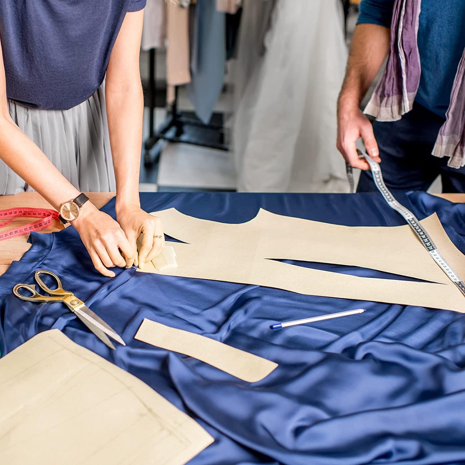 AK TRADING CO. Muslin Fabric/Textile Unbleached - Draping Fabric - Natural 10 Yards Medium Weight - 100% Cotton (63in. Wide) - Image 5