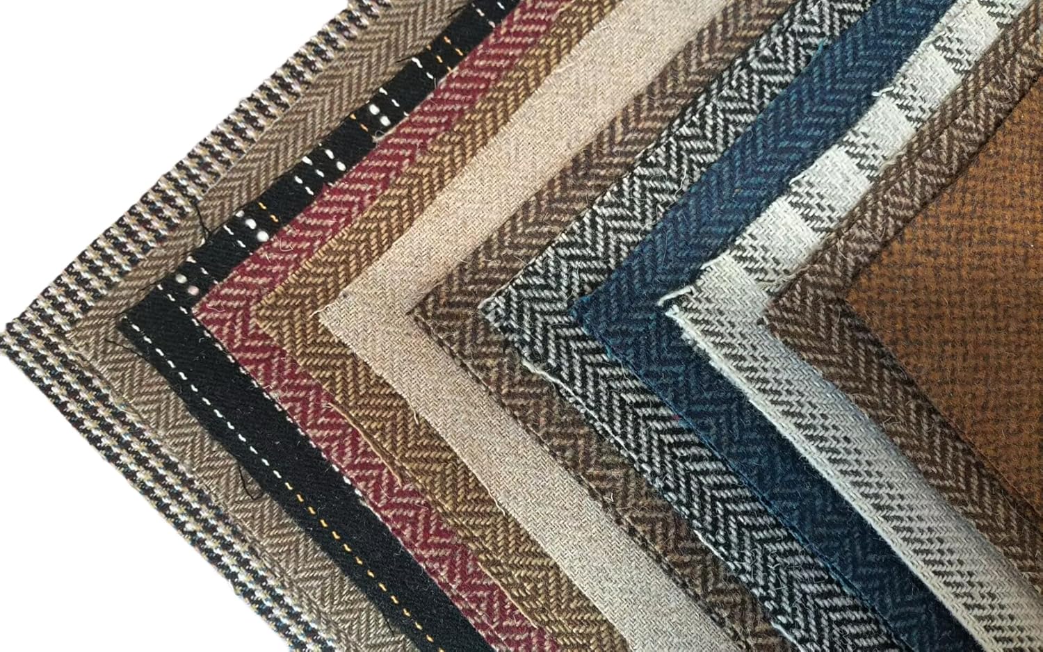 12 Pcs Precut Tweed Wool Fabric Felt Sheets,9.6x9.2 Inch Multi-Color Fabric Squares for Felting, Applique, DIY Crafting, Patchwork - Image 5