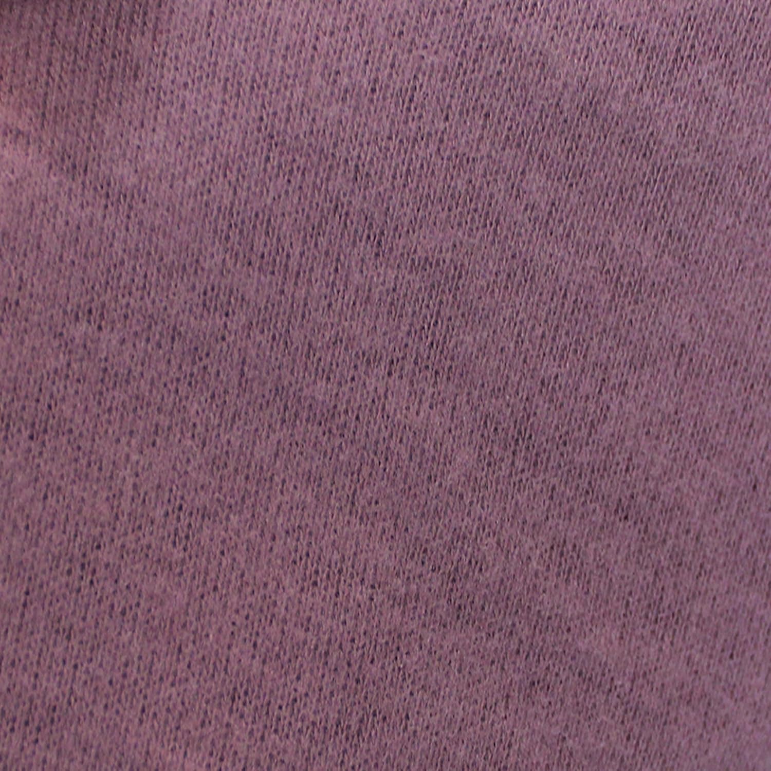 Stylish FABRIC Merino-Like Wool Hacci Brush Poly Rayon Spandex Jersey with /4-Way Stretch/Knit, Apparel Fabric, Mauve Dark 1 Yard