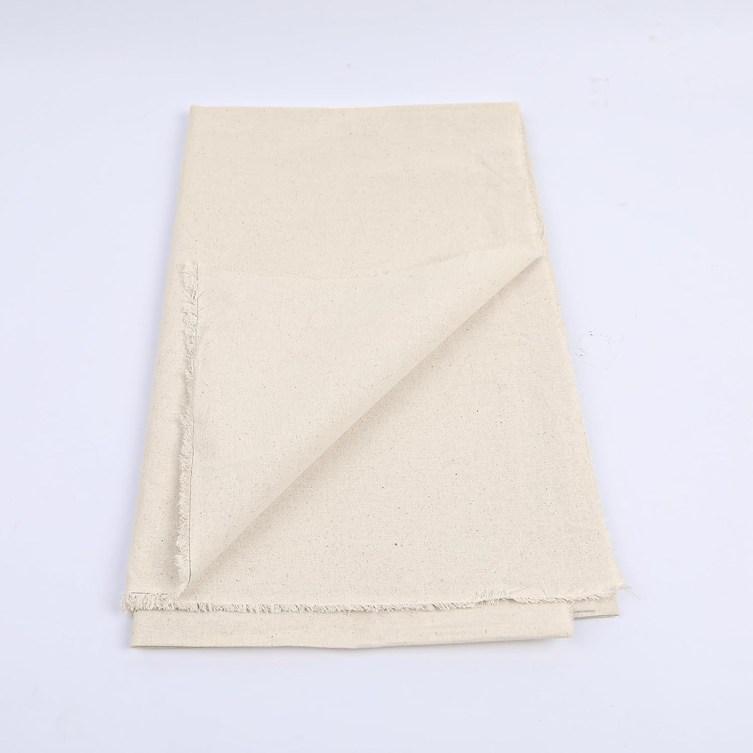 Alternative view of UBCGOTT 100% Cotton Muslin Fabric, 60 Inch X 1 Yard Unbleached Muslin Linen Fabric by The Yard, Draping Fabrics Suitable for Sewing Embroidery, Crafts Material,Garments (Natural)