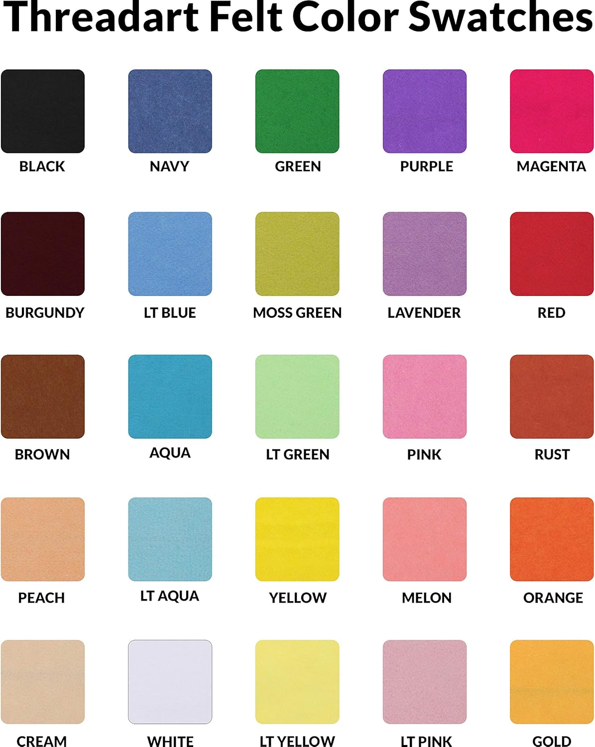 Threadart Premium Felt by The Yard - 36" Wide - Rust | Soft Wool-Like Feel | 1.2mm Thick Fabric for DIY Crafts, Sewing, Crafting Projects | Compatible with Cricut Maker