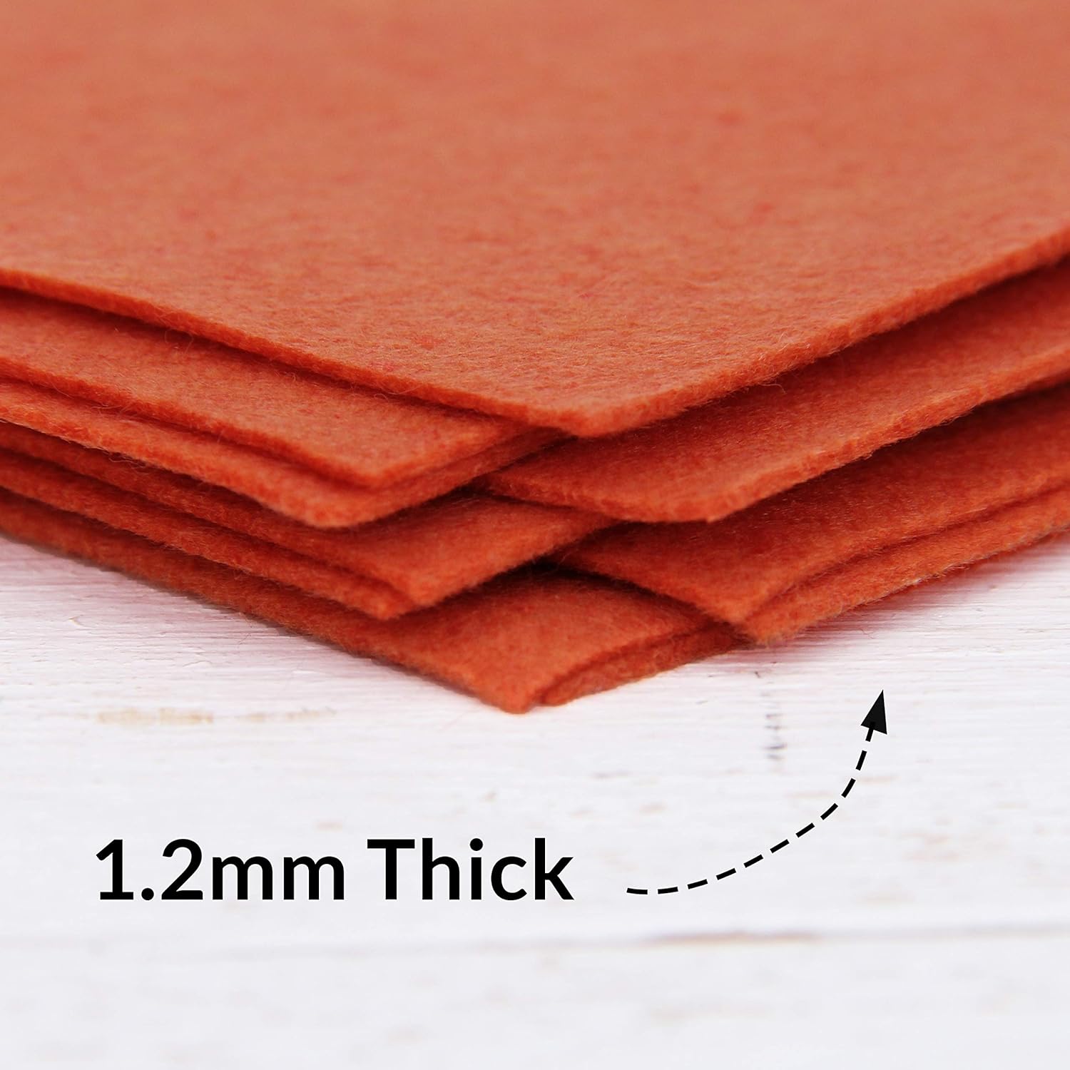 Alternative view of Threadart Premium Felt by The Yard - 36" Wide - Rust | Soft Wool-Like Feel | 1.2mm Thick Fabric for DIY Crafts, Sewing, Crafting Projects | Compatible with Cricut Maker