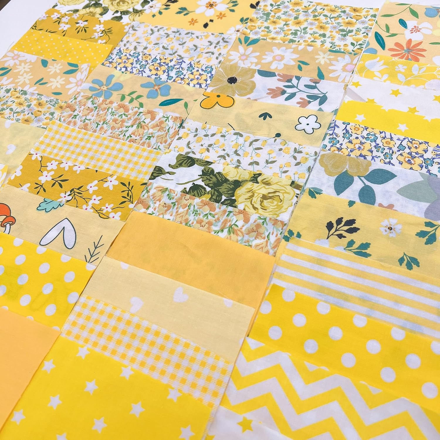 7Pcs 9.8" x 9.8"(25 * 25CM) Cotton Fabric DIY Making Supplies Quilting Patchwork Fabric Fat Quarter Bundles DIY for Quilting Cotton Patchwork Cushions (7pcs Peony, 9.8" x 9.8") - Image 6