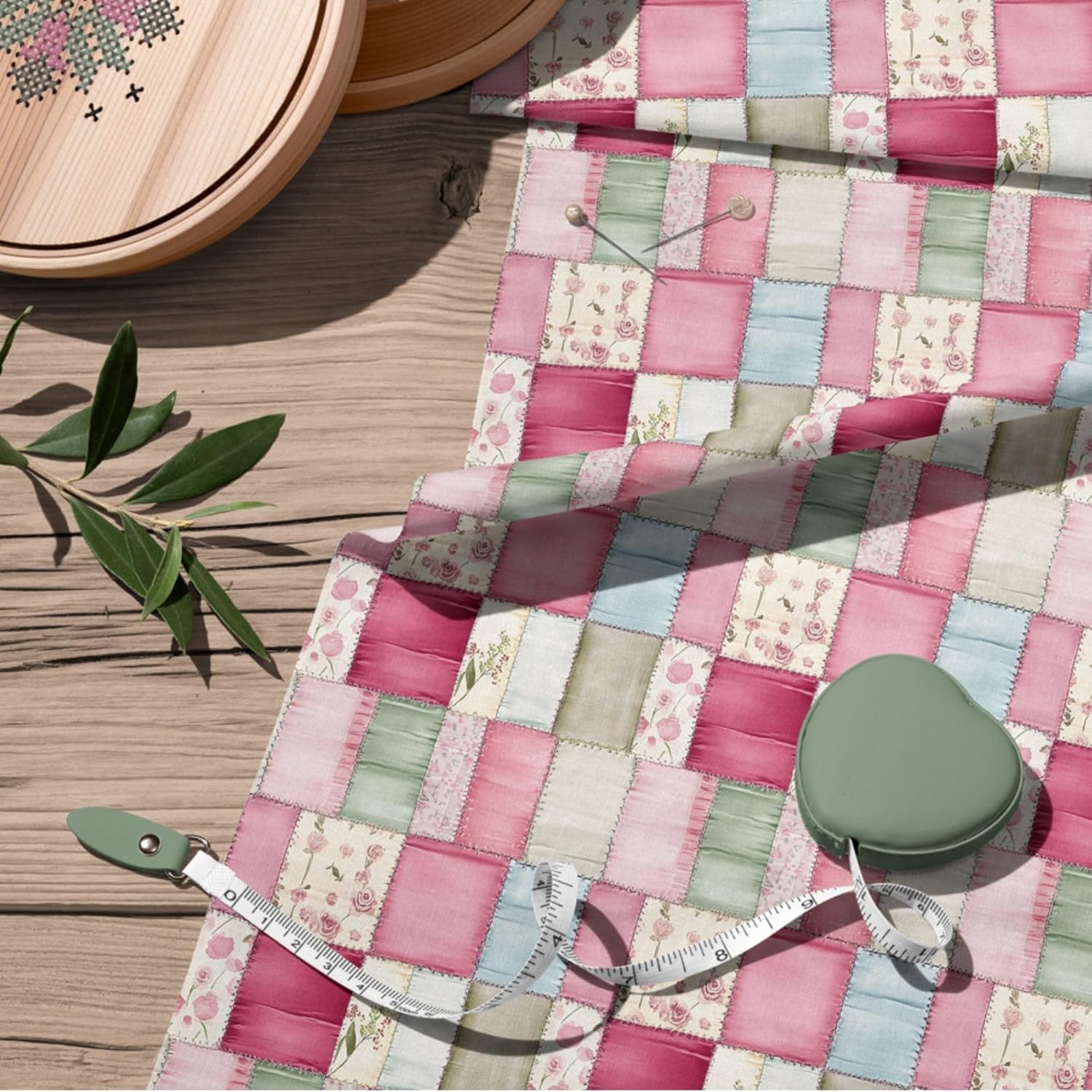 100% Cotton Fabric by The Yard u2013 Turkish Quality Quilting & Sewing Fabric, 1 Yard x 1.69 Yards Wide, Patchwork Cotton for Crafts - Image 8