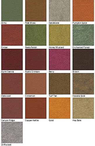 21 Felt Sheets - 6X12 inch Fall Colors Collection - Made in USA - Merino Wool Blend Felt