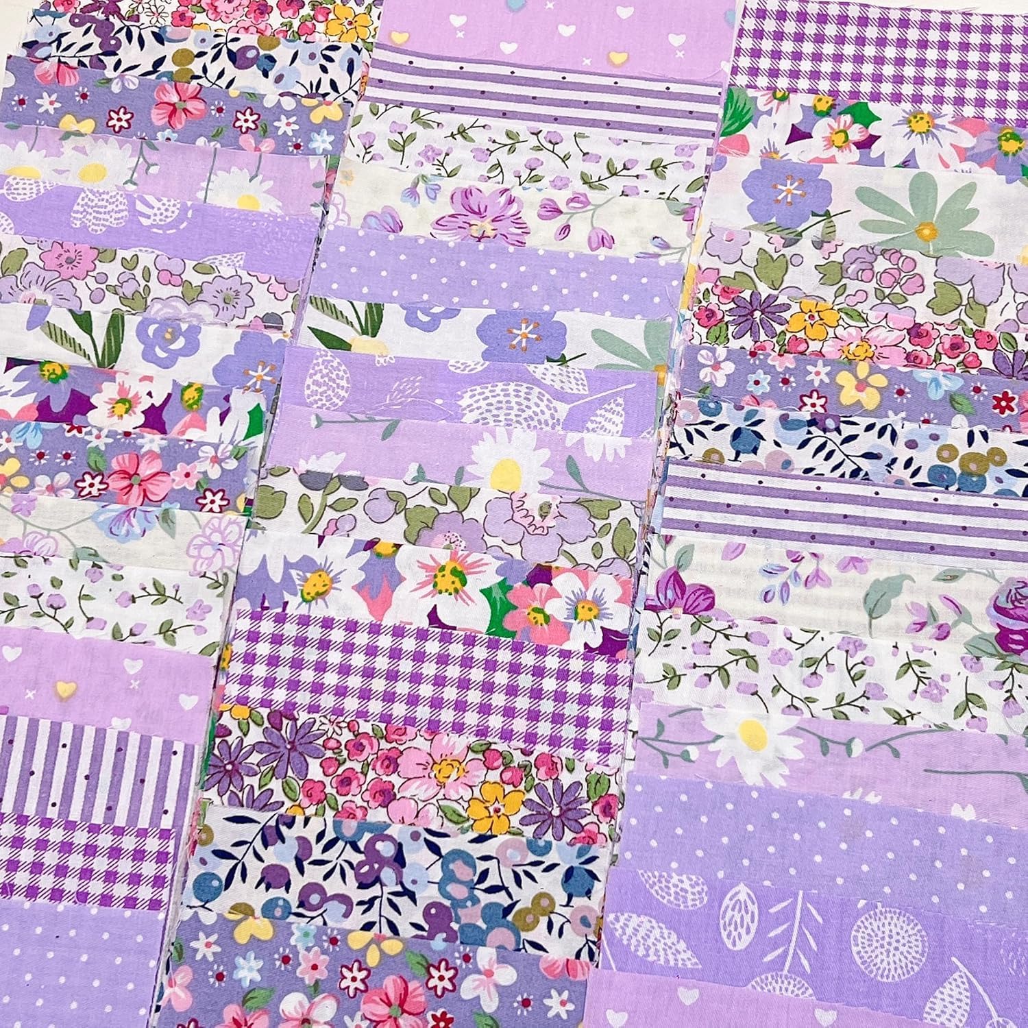 7Pcs 9.8" x 9.8"(25 * 25CM) Cotton Fabric DIY Making Supplies Quilting Patchwork Fabric Fat Quarter Bundles DIY for Quilting Cotton Patchwork Cushions (7pcs Peony, 9.8" x 9.8") - Image 9