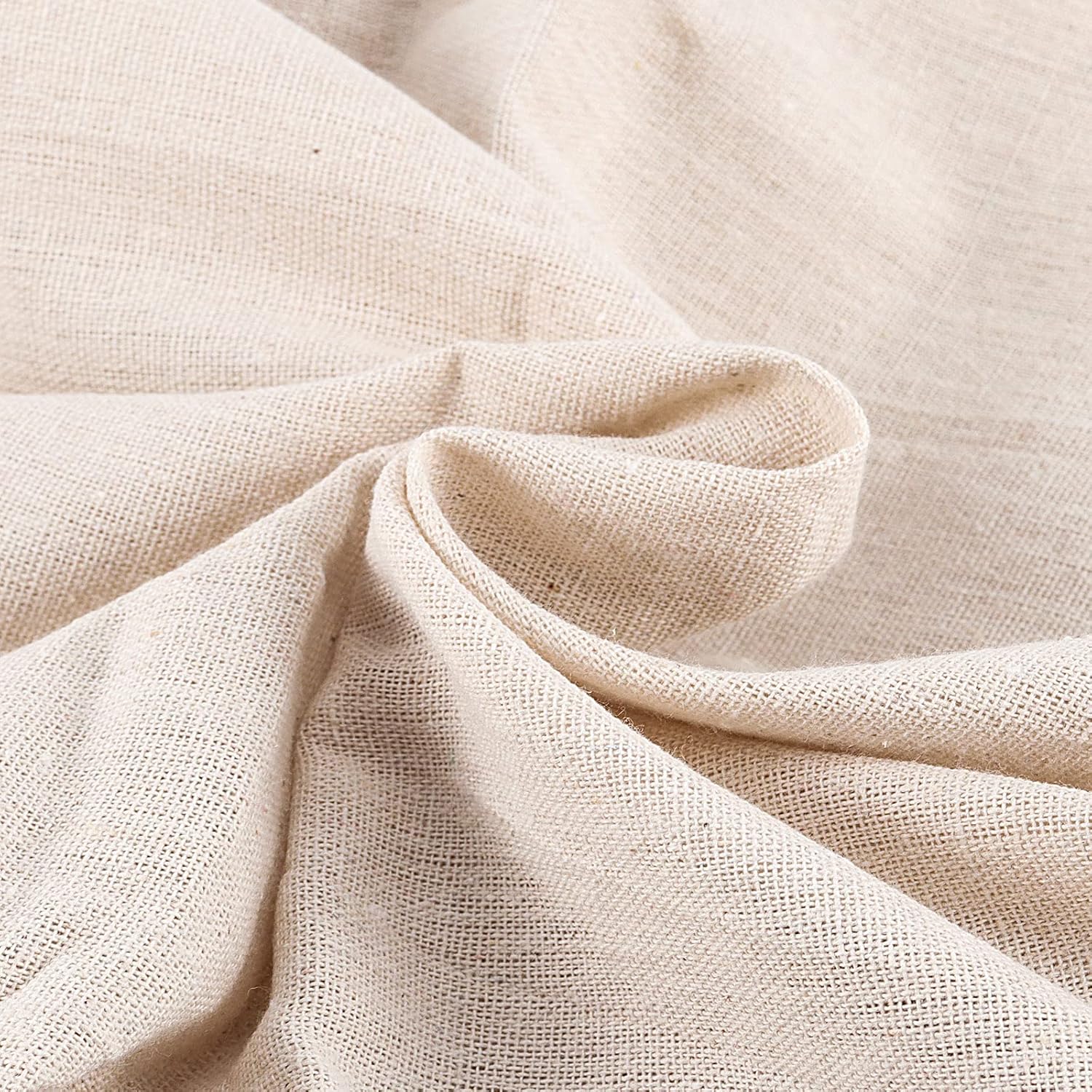 Alternative view of SHEUTSAN 60 Inch Wide by 4 Yard Long Natural Linen Needlework Fabric, Extra Large Plain Solid Color Linen Fabric Cloth by The Yard, for Garments, Crafts Making, Handmade Tablecloth, Home Decorations