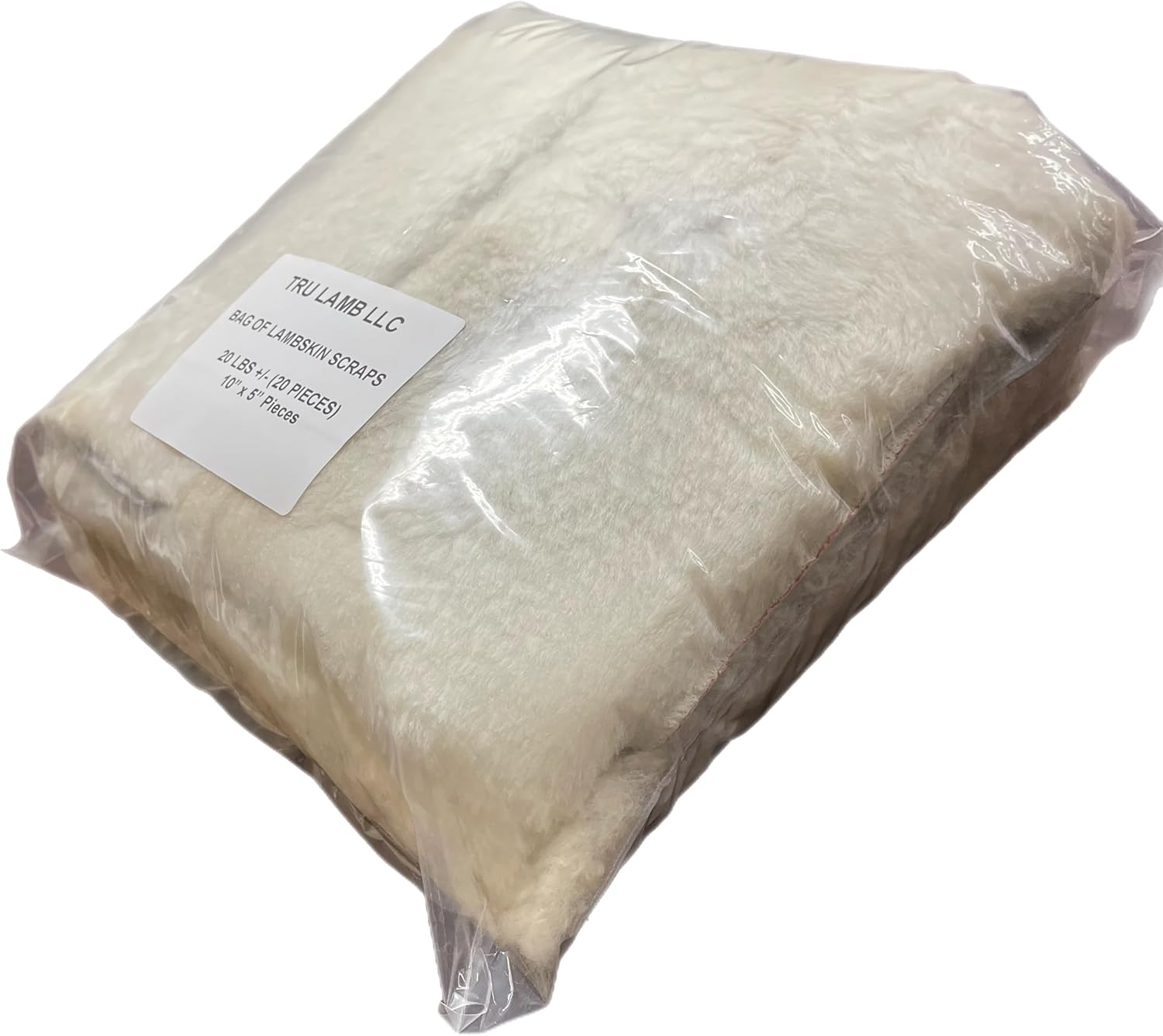 Sheepswool Leather Remnants, Sheep Leather and Wool, Lambs Wool Scrap Appoximately 16-18 Pieces 10" x 5" - Image 4