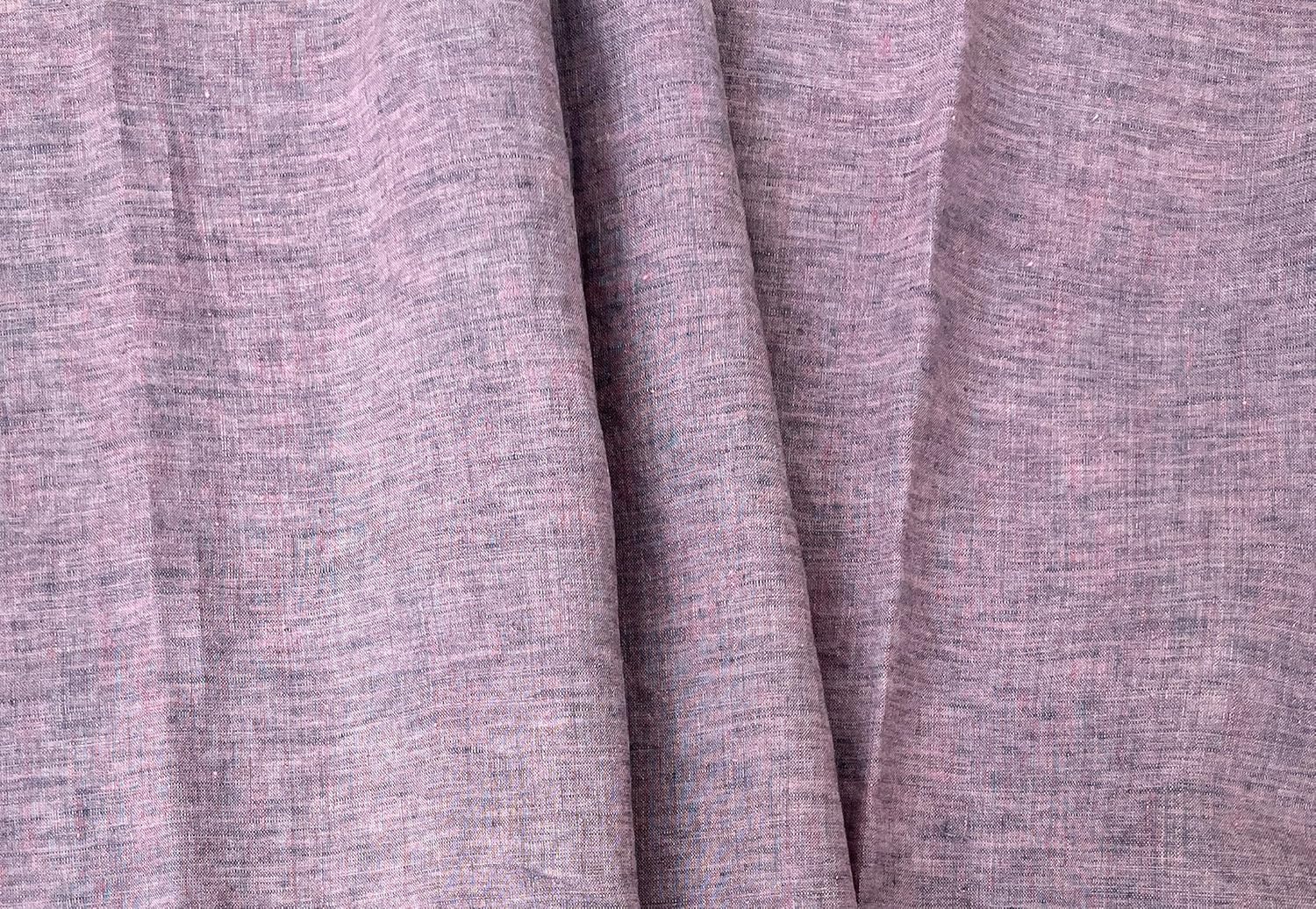 Alternative view of 100% Linen Fabric u2013 Lightweight Delavé Vintage Dyed u2013 Two-Tone Effect u2013 Pre-Washed Soft & Breathable u2013 by The Linen Lab (Light Violet, 1 Yard pre Cut)