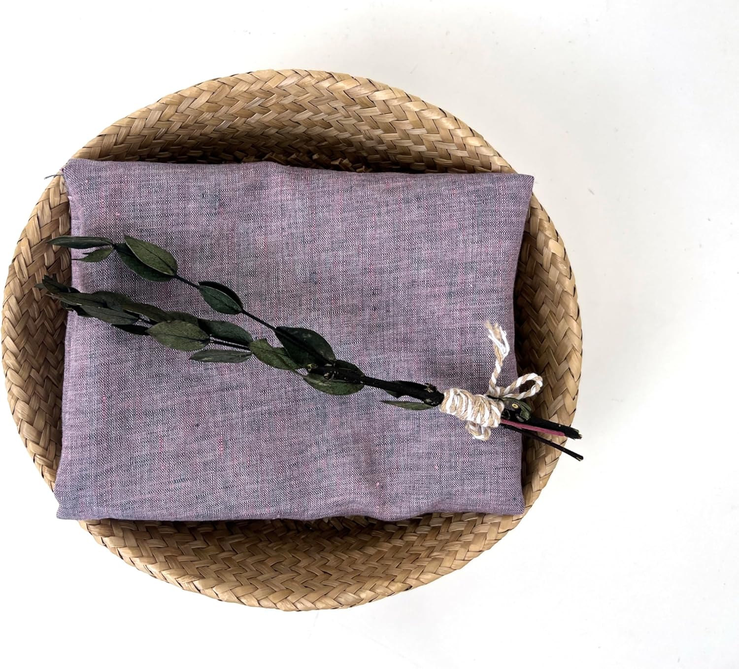 100% Linen Fabric u2013 Lightweight Delavé Vintage Dyed u2013 Two-Tone Effect u2013 Pre-Washed Soft & Breathable u2013 by The Linen Lab (Light Violet, 1 Yard pre Cut) - Image 3