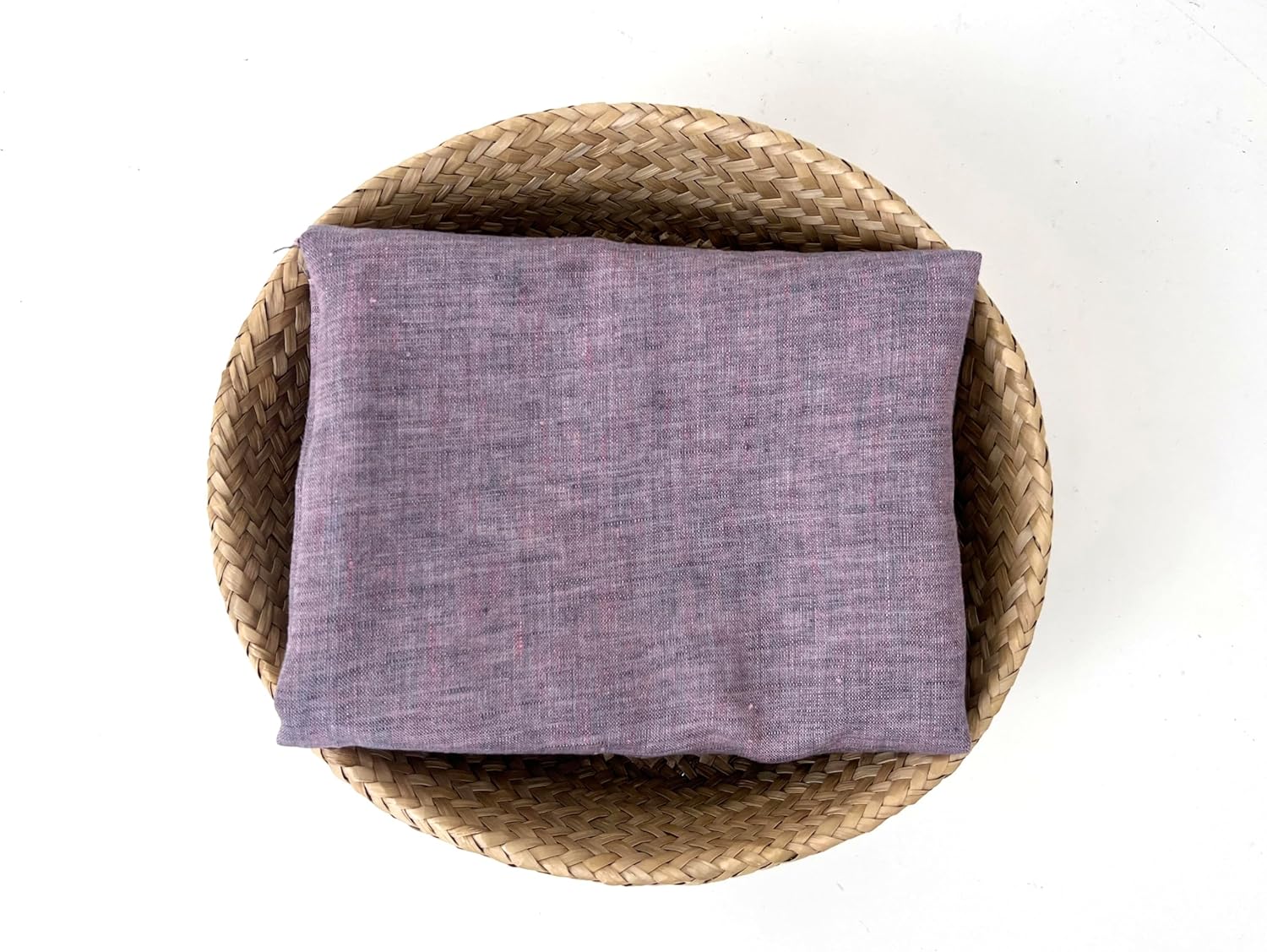 100% Linen Fabric u2013 Lightweight Delavé Vintage Dyed u2013 Two-Tone Effect u2013 Pre-Washed Soft & Breathable u2013 by The Linen Lab (Light Violet, 1 Yard pre Cut) - Image 4
