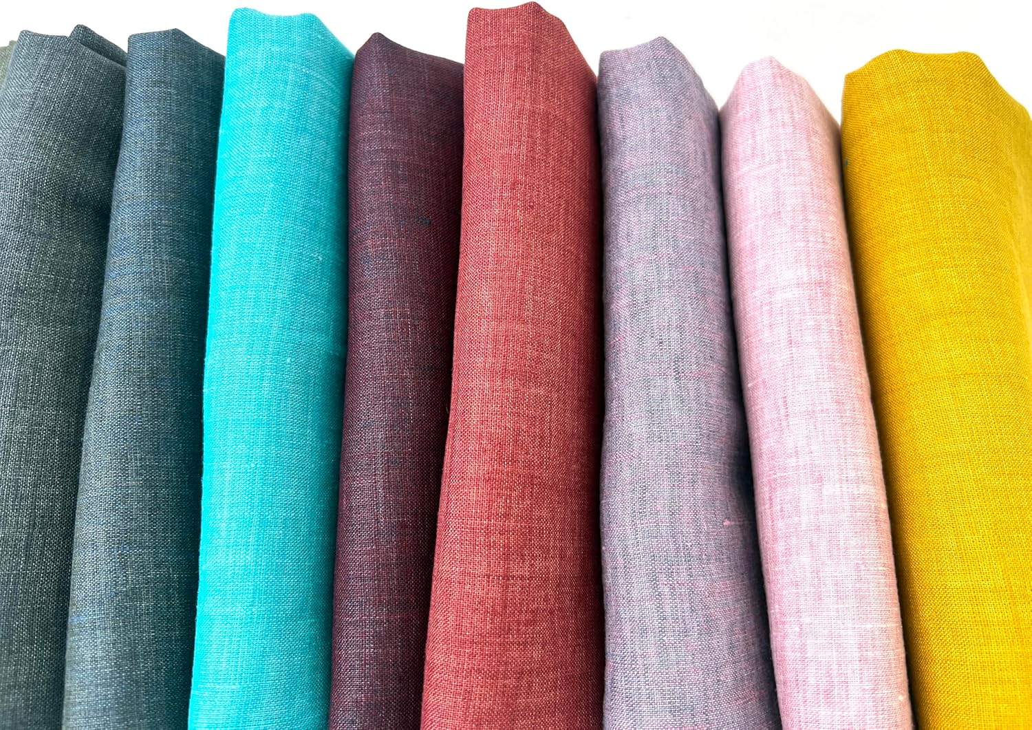 100% Linen Fabric u2013 Lightweight Delavé Vintage Dyed u2013 Two-Tone Effect u2013 Pre-Washed Soft & Breathable u2013 by The Linen Lab (Light Violet, 1 Yard pre Cut) - Image 7