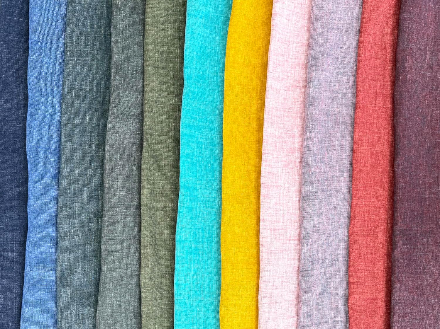 100% Linen Fabric u2013 Lightweight Delavé Vintage Dyed u2013 Two-Tone Effect u2013 Pre-Washed Soft & Breathable u2013 by The Linen Lab (Light Violet, 1 Yard pre Cut) - Image 8