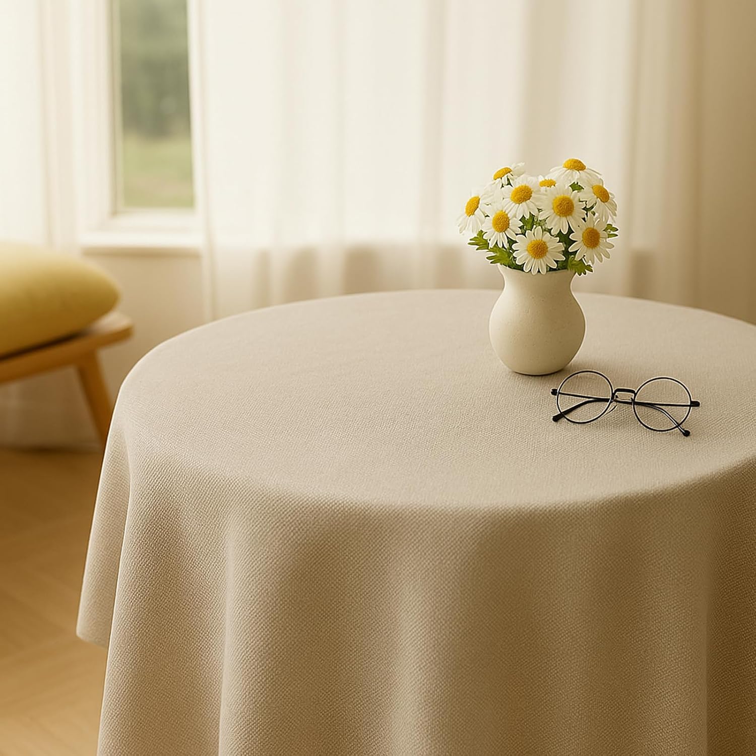 Linen Fabric 600D, 58 inch x 1 Yard Home Sewing Material Supply for Hand Art Crafts Projects - Image 7