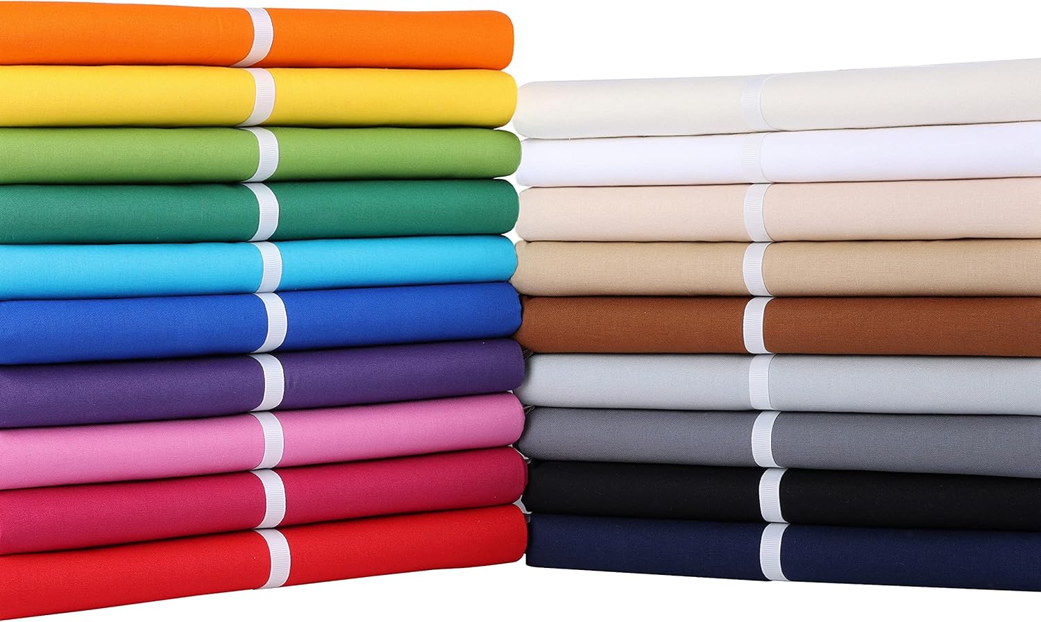 Craftido-19 Options-100% Cotton Fabric by The Yard in Solid Color 44u201DWide by 3yd (9 ft) -Medium Weight 5.2 oz-Soft Cotton for Quilting, Sewing, Crafts, Binding, Backing and Lining - White - Image 5