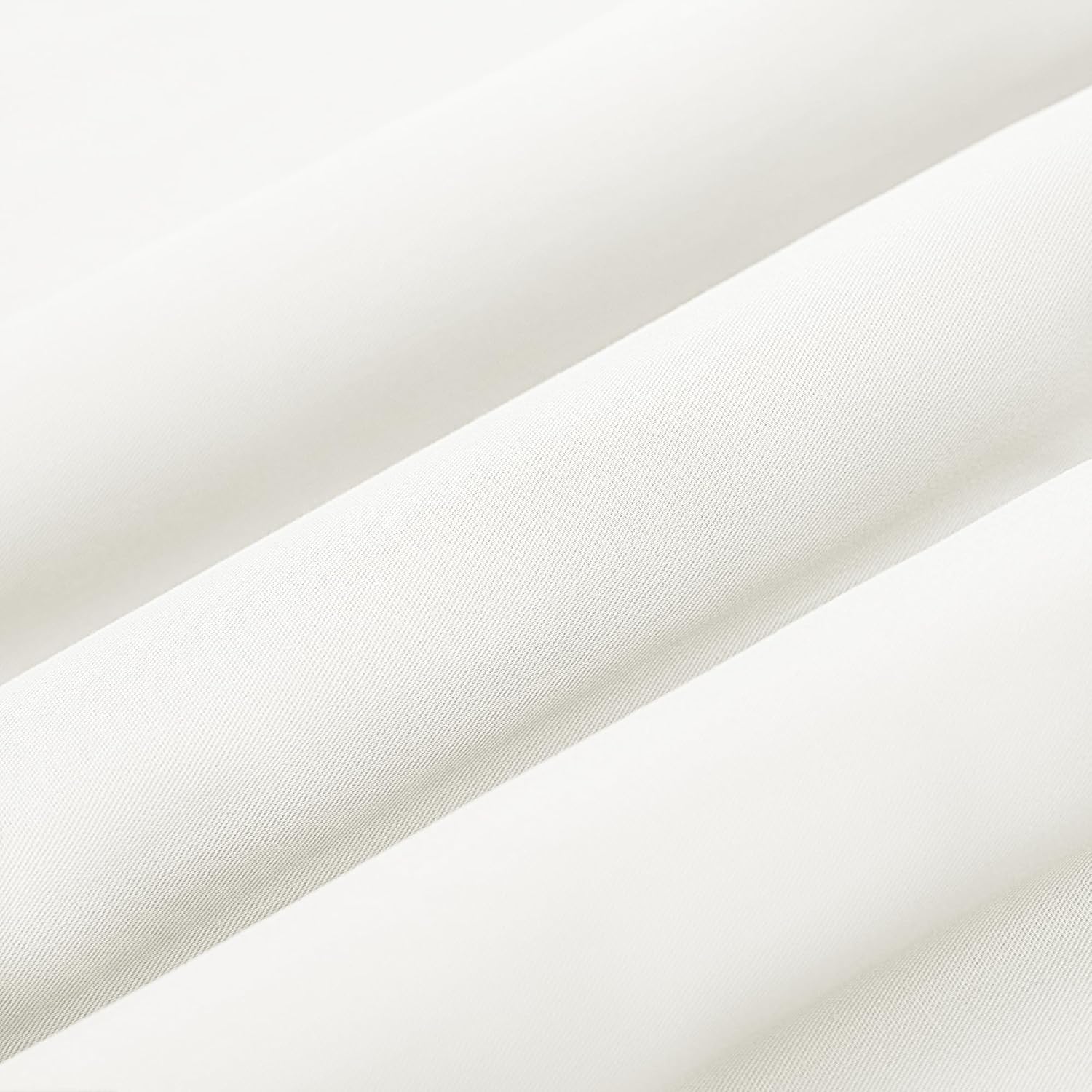 KKJIAF 2 Yard White Cotton Fabric 61 Inch Wide, Soft & Breathable Cotton Broadcloth Fabric for Sewing Clothes, Apparel, Costume, Craft