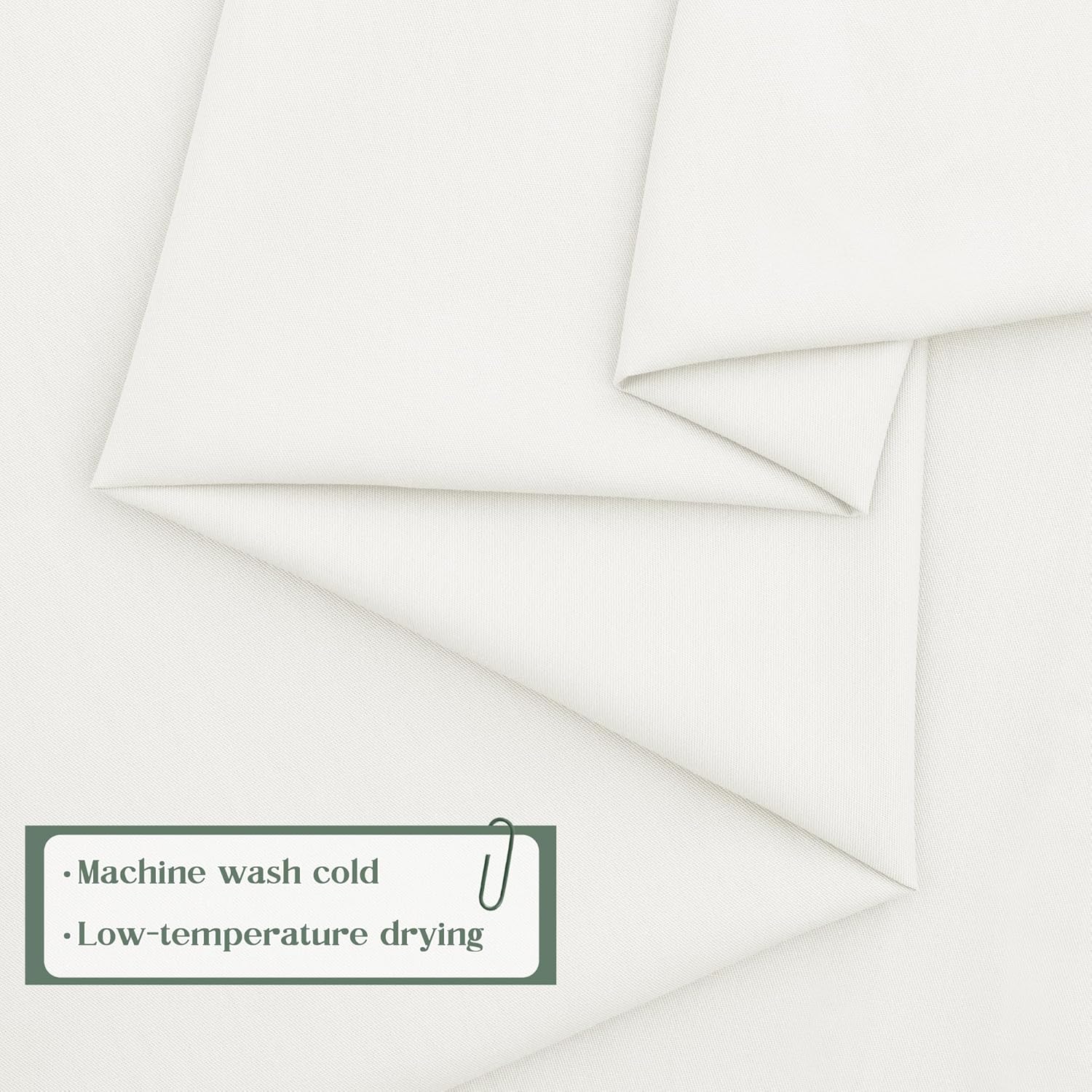 KKJIAF 2 Yard White Cotton Fabric 61 Inch Wide, Soft & Breathable Cotton Broadcloth Fabric for Sewing Clothes, Apparel, Costume, Craft - Image 4