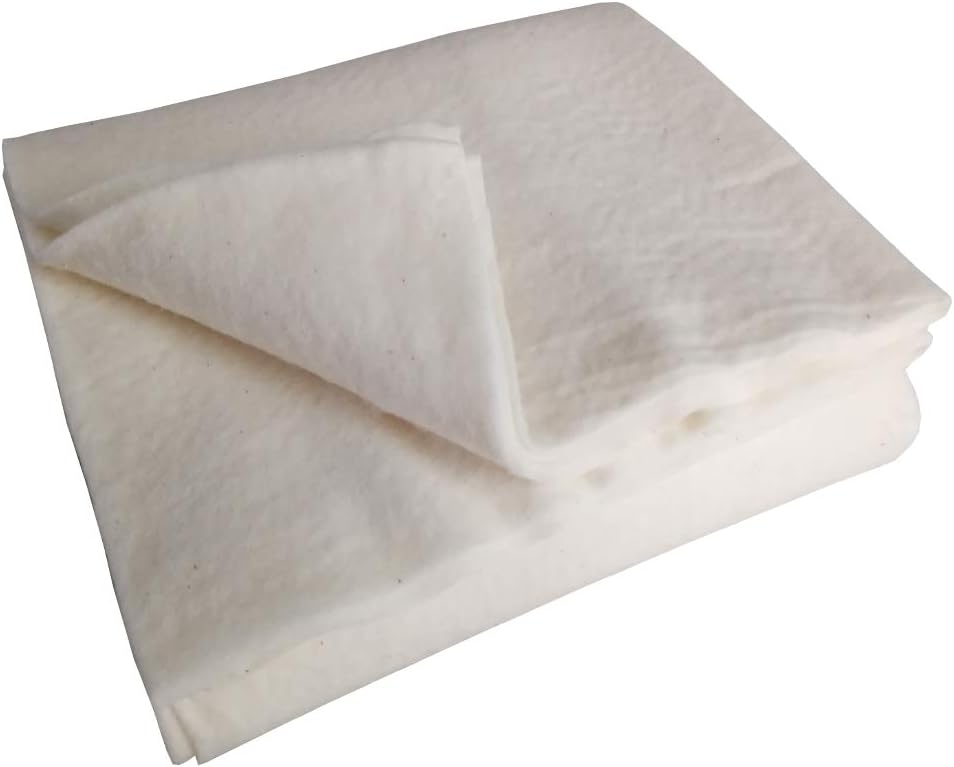 Throw Quilt Batting for Quilting, 60"X60" Natural Cotton Quilting Batting Fabric for Sewing