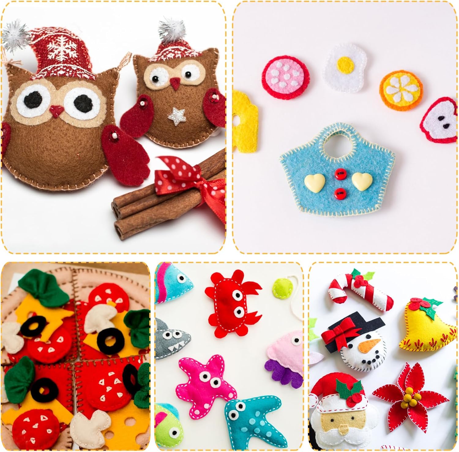 Felt Sheets for Crafts 9PCS 11.8 * 7.9in Wool Stiff Felt Sheets Soft Fabric Skin Felt DIY Patchwork Rug Arts and Crafts Fabric Pieces (3 Brown)