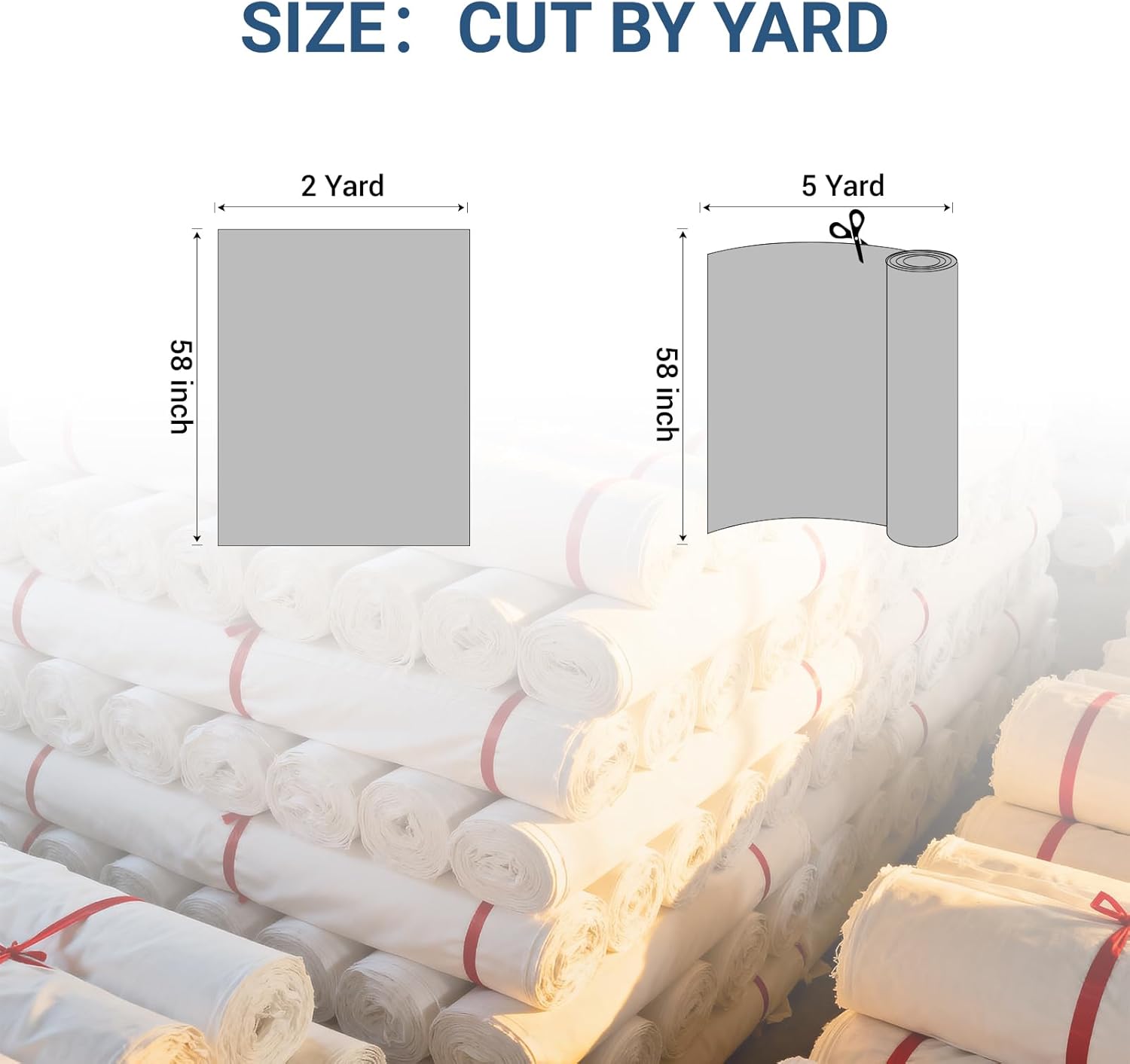 KEPYDRMTF 100% Combed Cotton Fabric by The Yard in Solid Color, Grey Fabric, 13 Options, for Quilting, Sewing, Crafts, Binding, Backing and Lining (Grey, 2/3 Yard pre Cut)